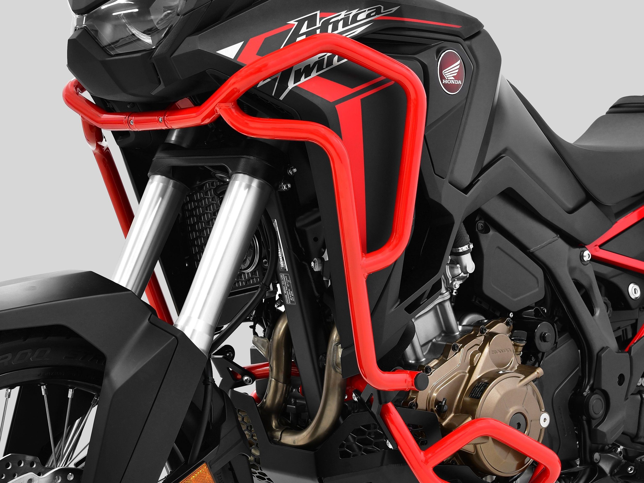 ZIEGER Motor-Schutzhülle Sturzbügel Verkleidung kompatibel mit Honda CRF 1100 L Africa Twin rot