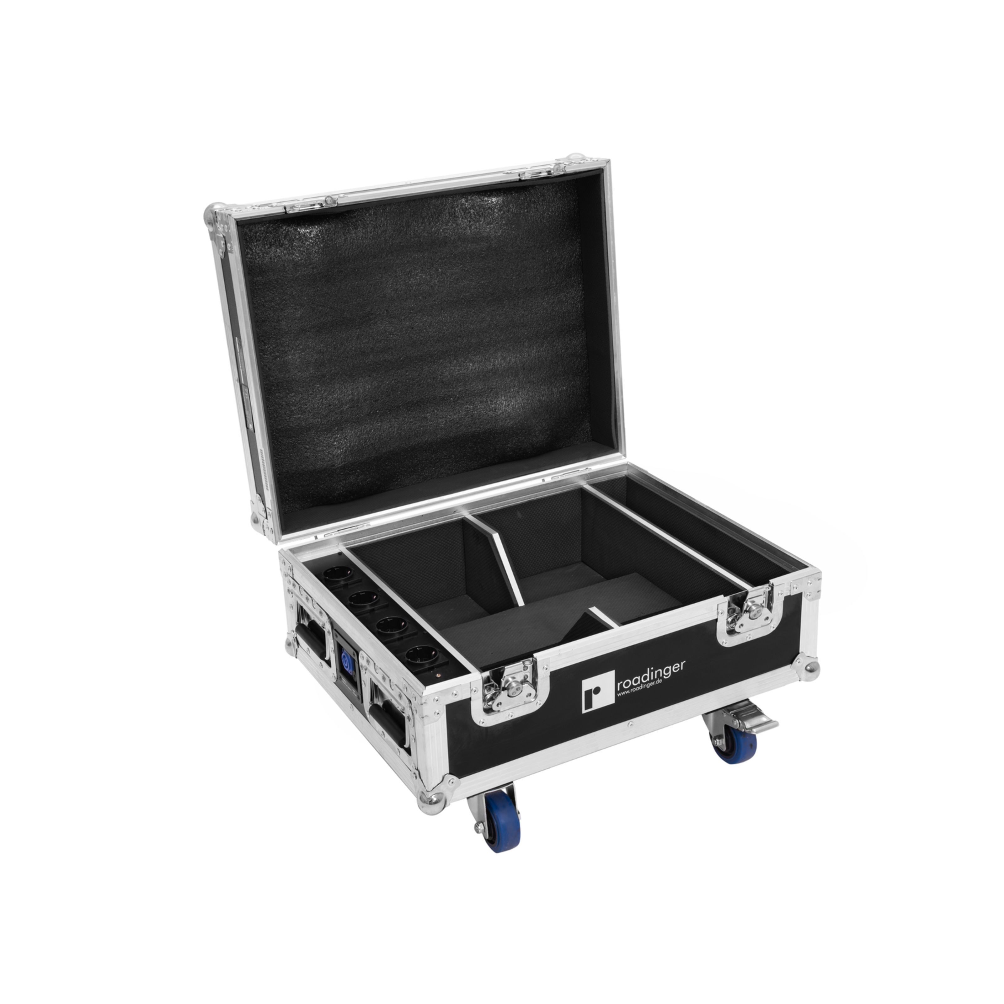 Roadinger Koffer, Flightcase 4x AKKU IP UP-4 with charging function - Case für