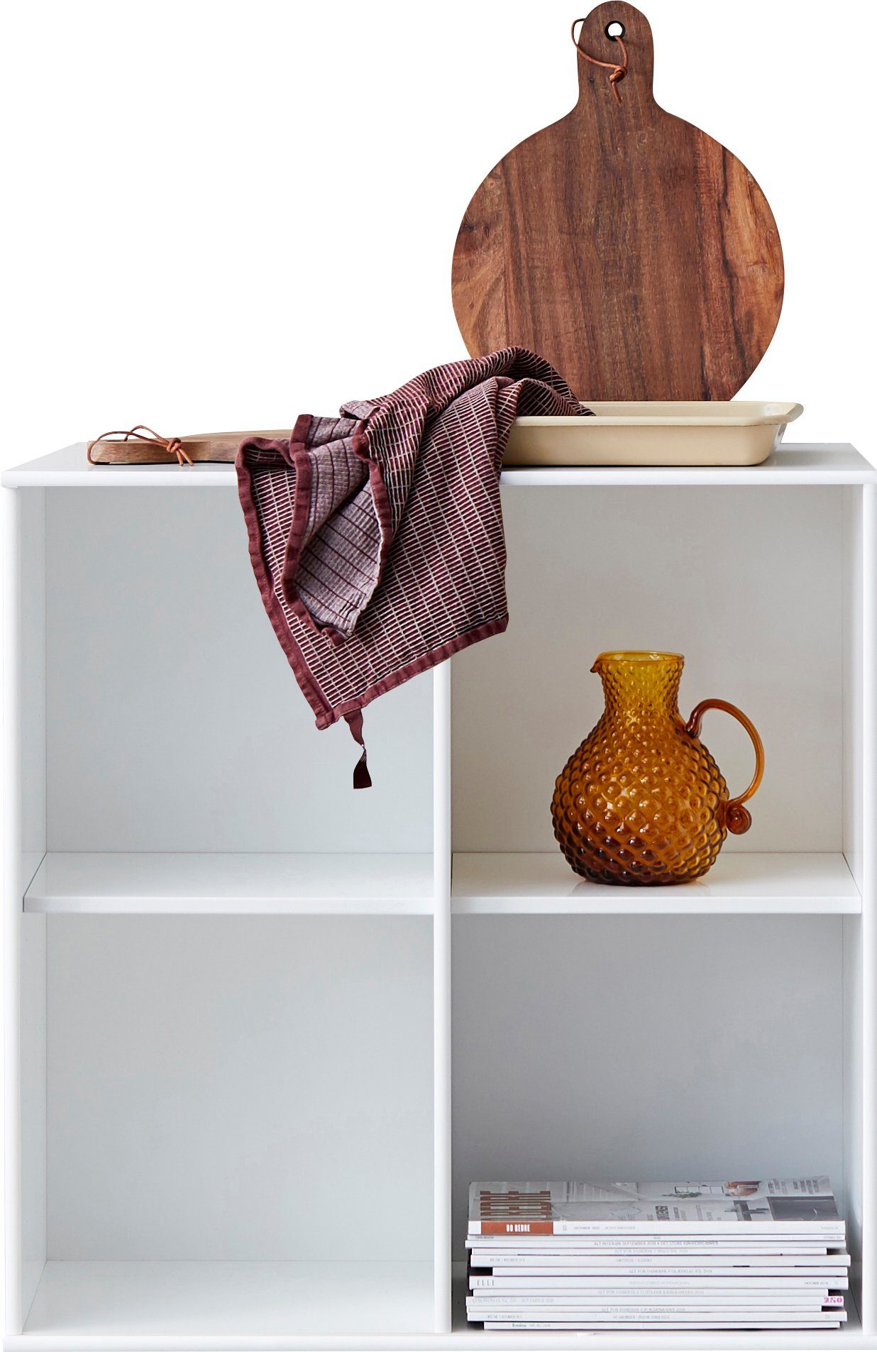 Hammel Furniture Bücherregal Mistral KUBUS Wandregal – hochwertig & flexibel, langlebig, 1-tlg., Modernes Designregal – stehend oder hängend – T:27 cm