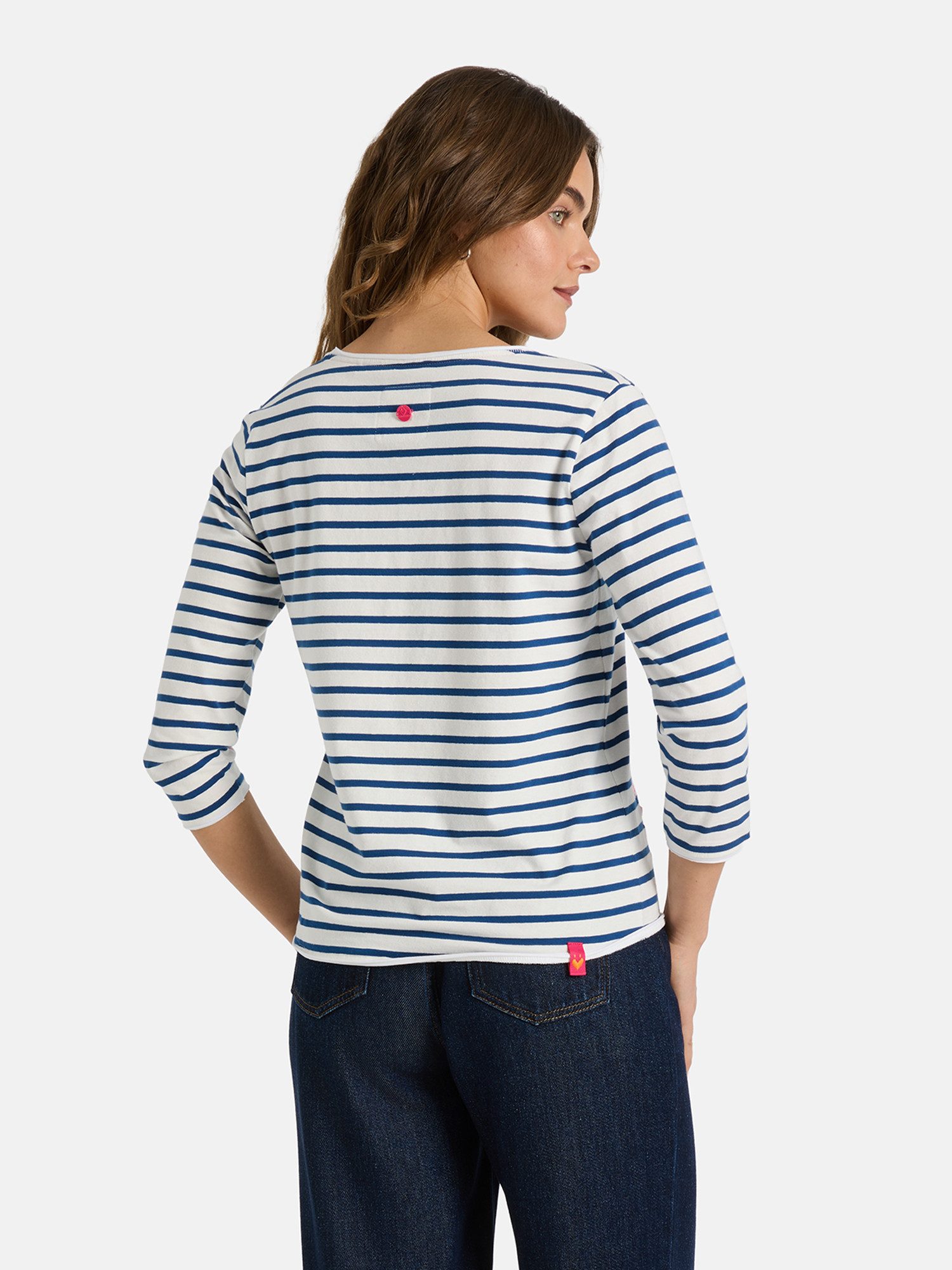 Lieblingsstück 3/4-Arm-Shirt TylaL mit V-Ausschnitt, bestickt günstig online kaufen