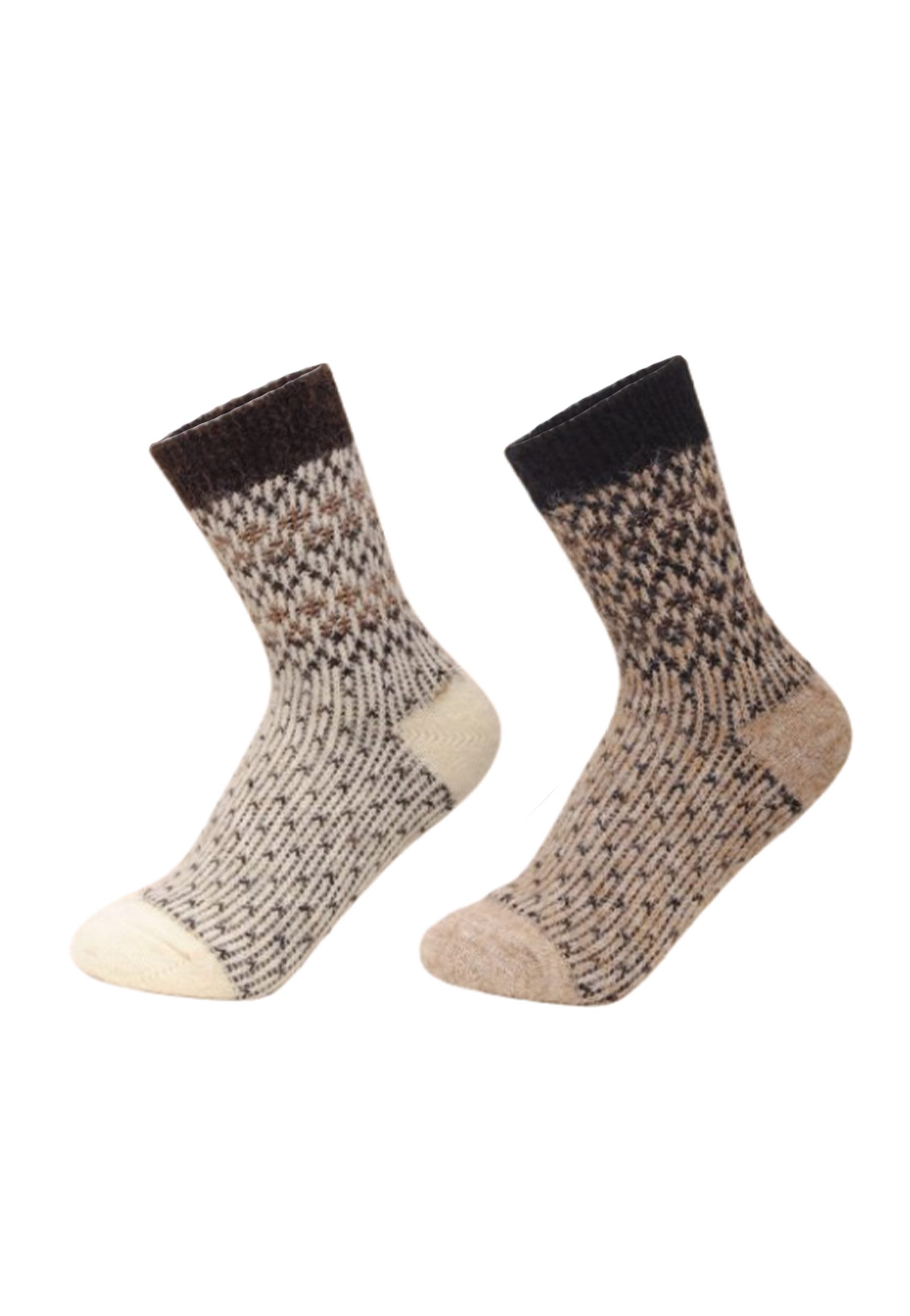 Socken Damen Alpaka Socken Größe 36–40 warme Winter Stricksocken 4 Farben
