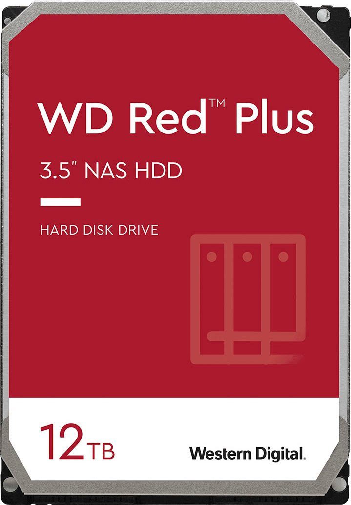 Western Digital WD Red Plus HDD-NAS-Festplatte (12 TB) 3,5"