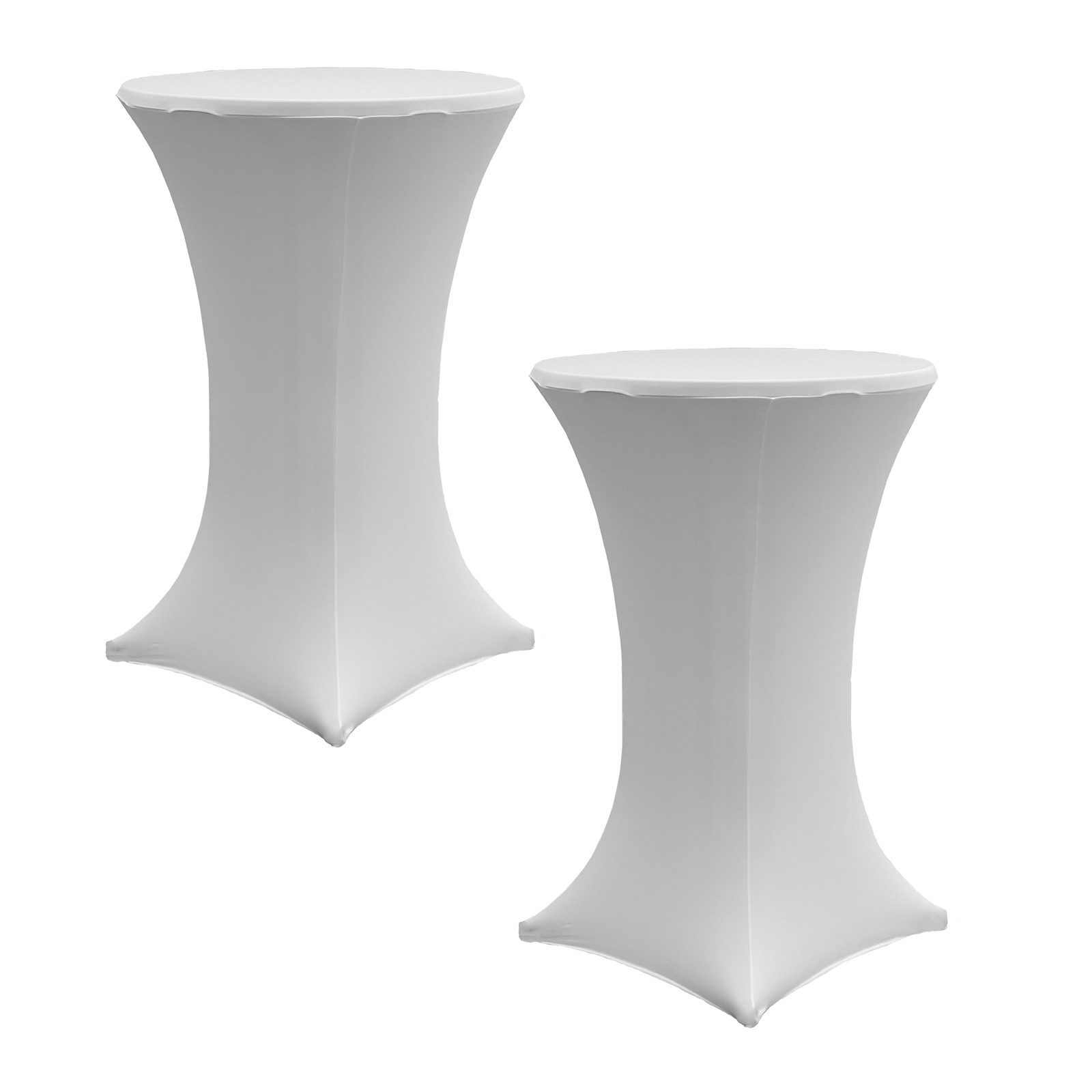 TRUTZHOLM Stehtischhusse 2x Stehtischhusse Stretch 70 cm weiß Tischdecke Hu günstig online kaufen