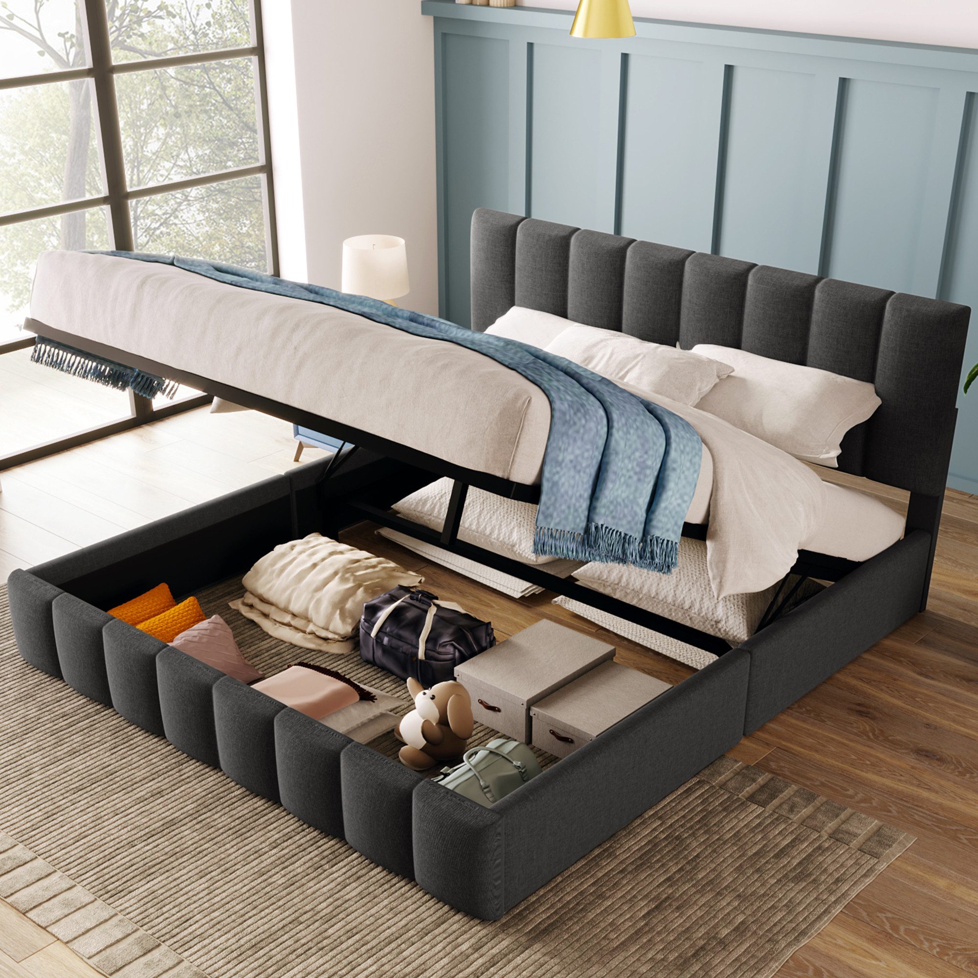 BlingBin Boxspringbett Polsterbett (Modernes Bettgestell mit günstig online kaufen