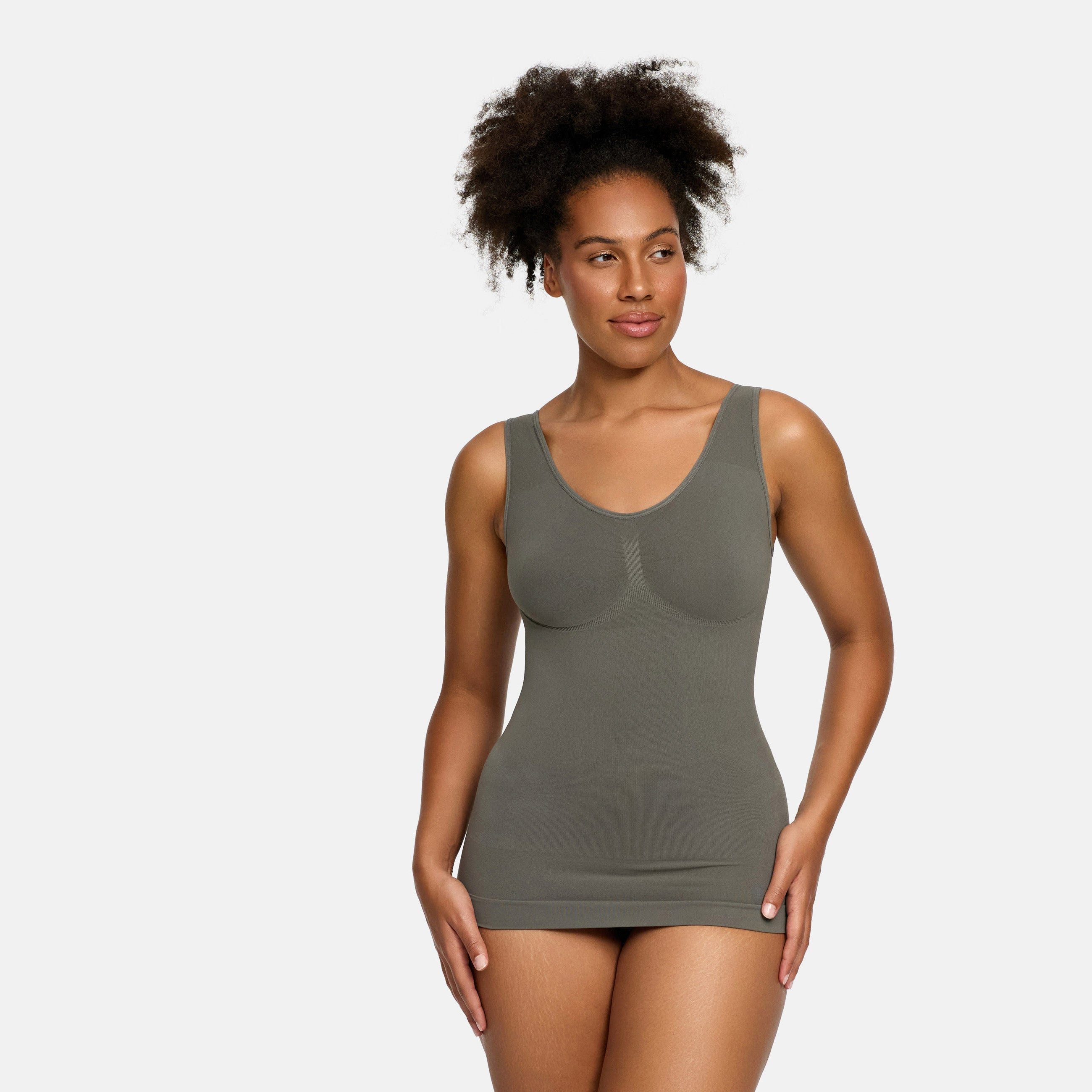 cfab by creamy fabrics Shapingtop Shaping Unterhemd-Graphit-M (1-tlg)