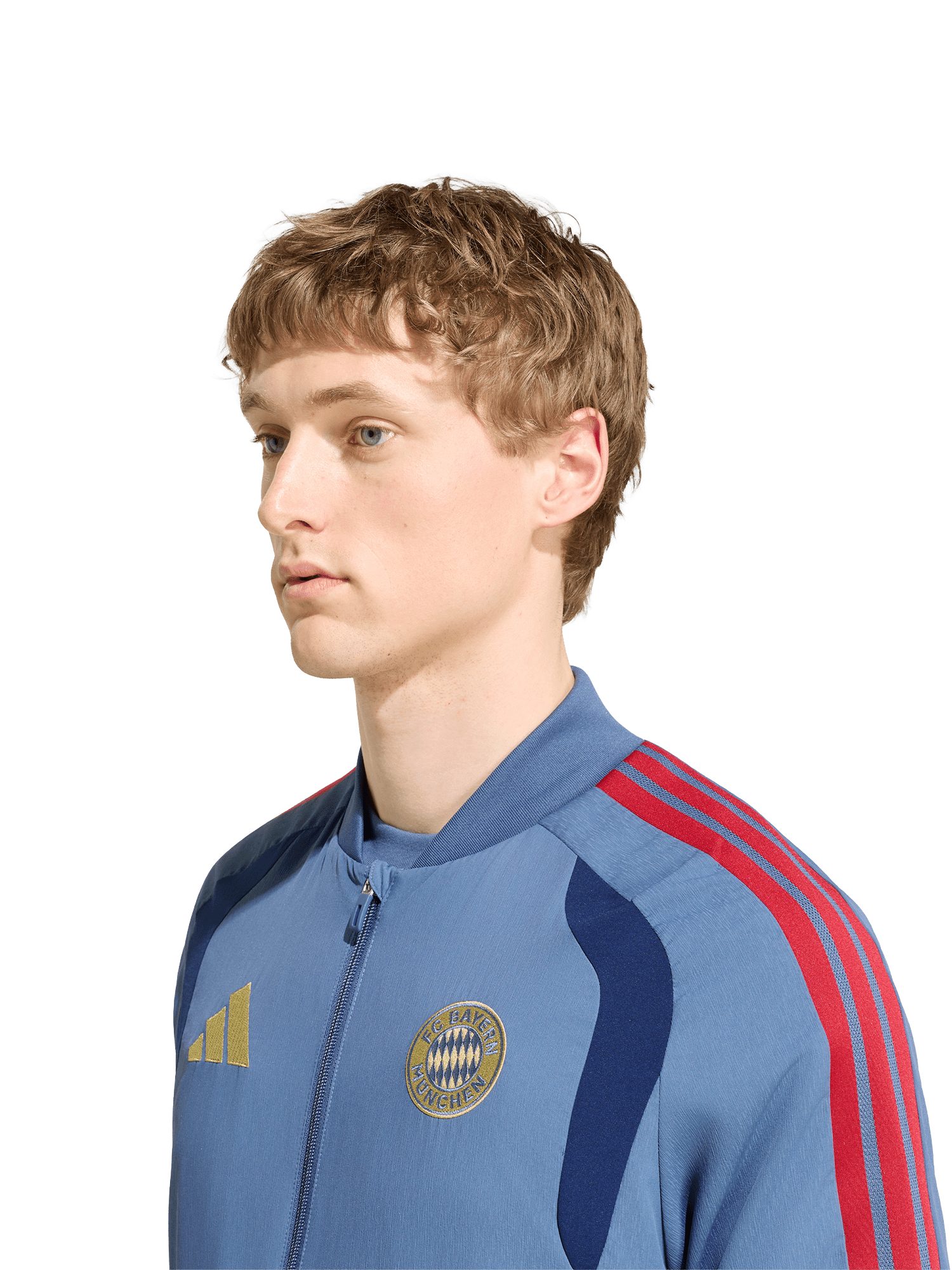 adidas Performance Trainingsjacke FC Bayern München, Präsentationsjacke Teamline, Herren, Blau