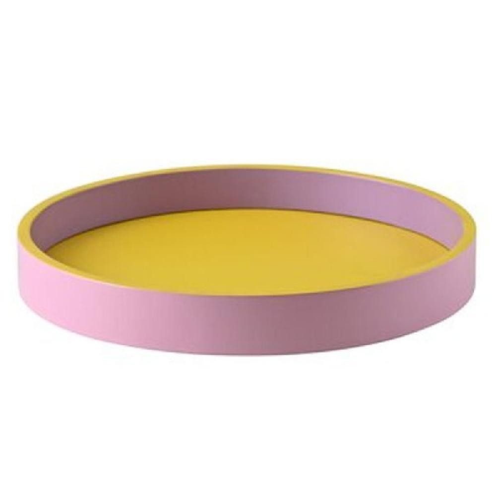 Giftcompany Tablett Tablett Spa Gelb/Lila/Rosa (S)