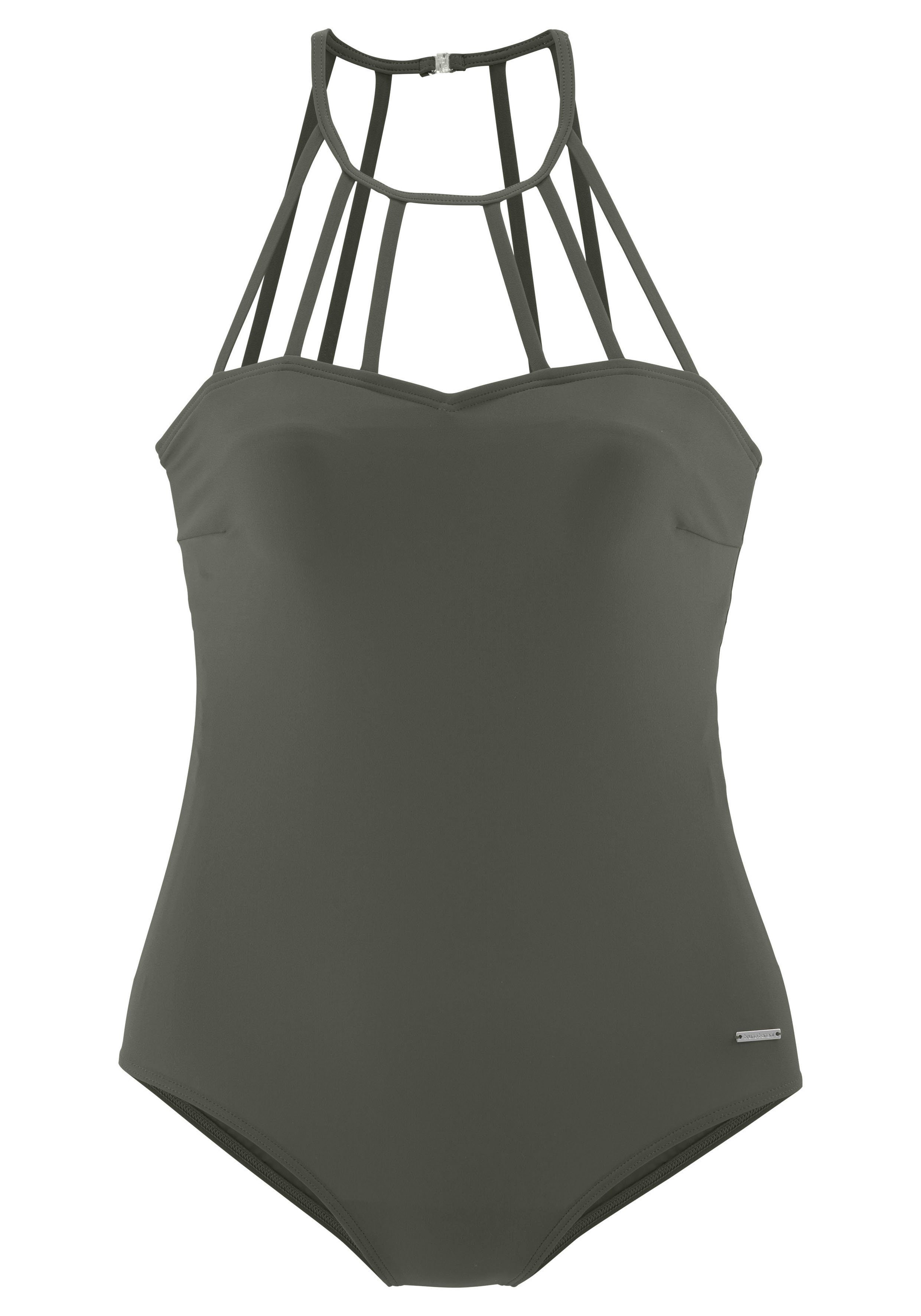 Bruno Banani Badeanzug mit eleganter Ausschnittvariante günstig online kaufen