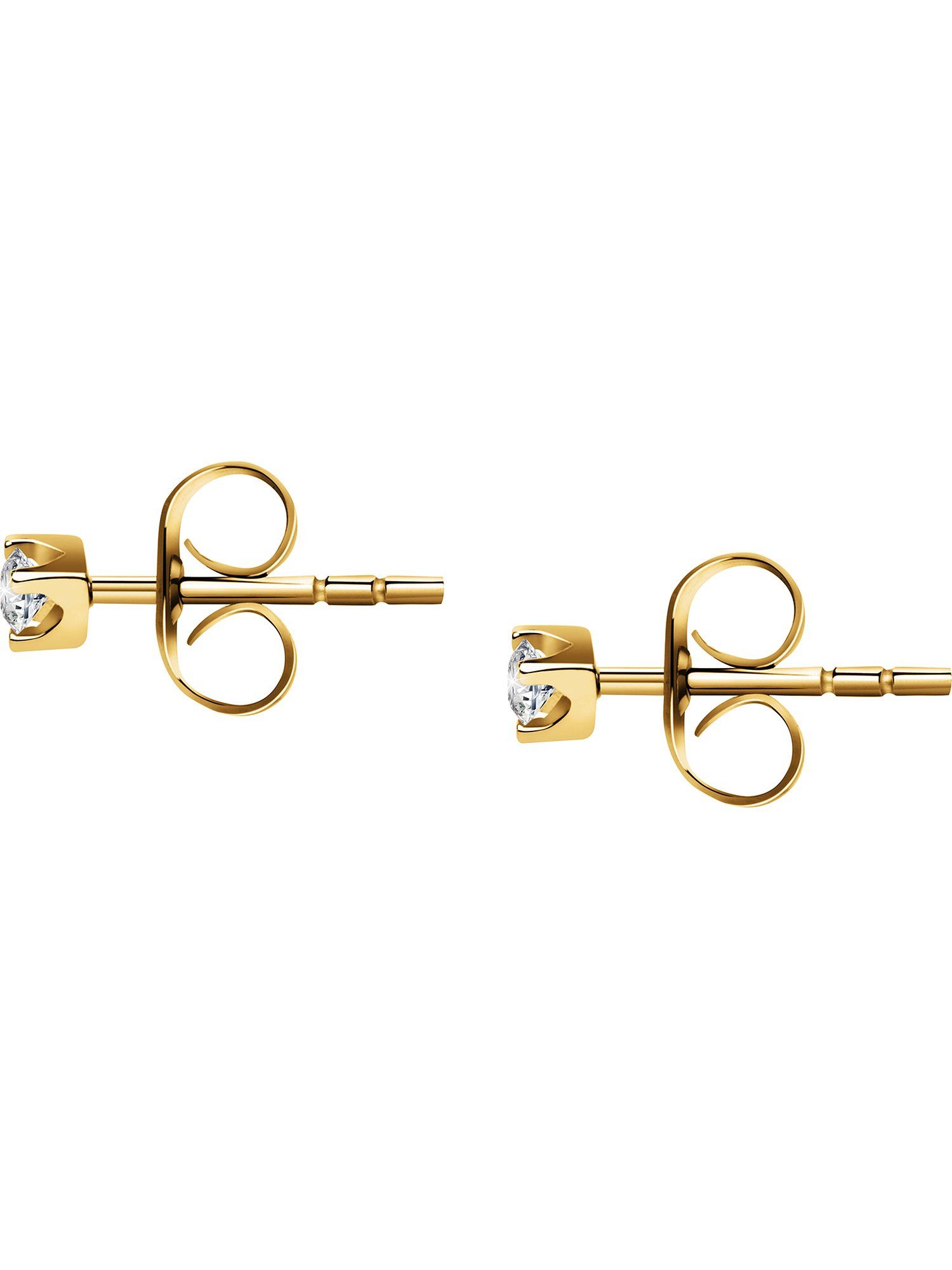 CHRIST Paar Ohrstecker CHRIST Damen-Ohrstecker 375er Gelbgold Diamant