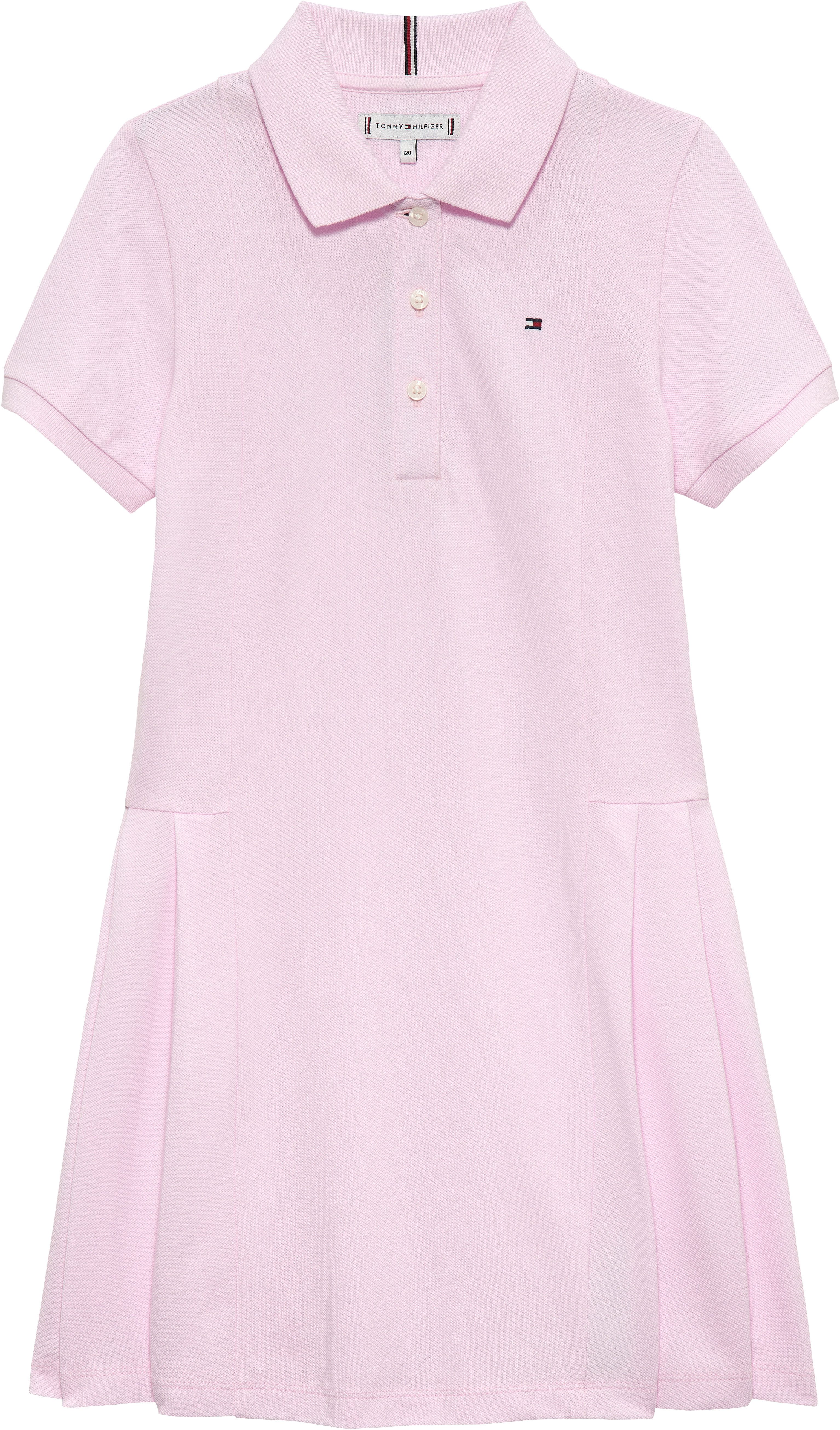 Polokleid PLEATED POLO DRESS SHORT SLEEVE