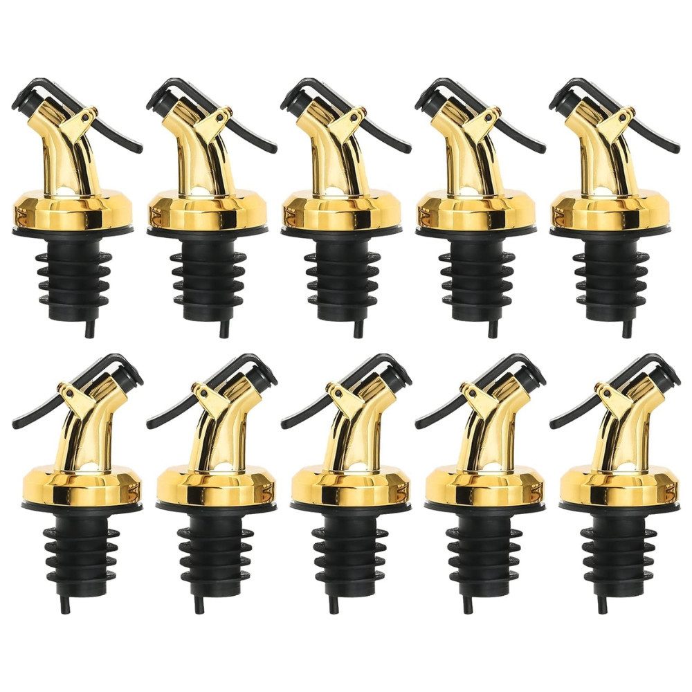 Layba Flaschenausgießer Essig und Öl Ausgießer für Flaschen mit Verschlusskappe, Set, 10-St., 10 Flaschen Ausgießer