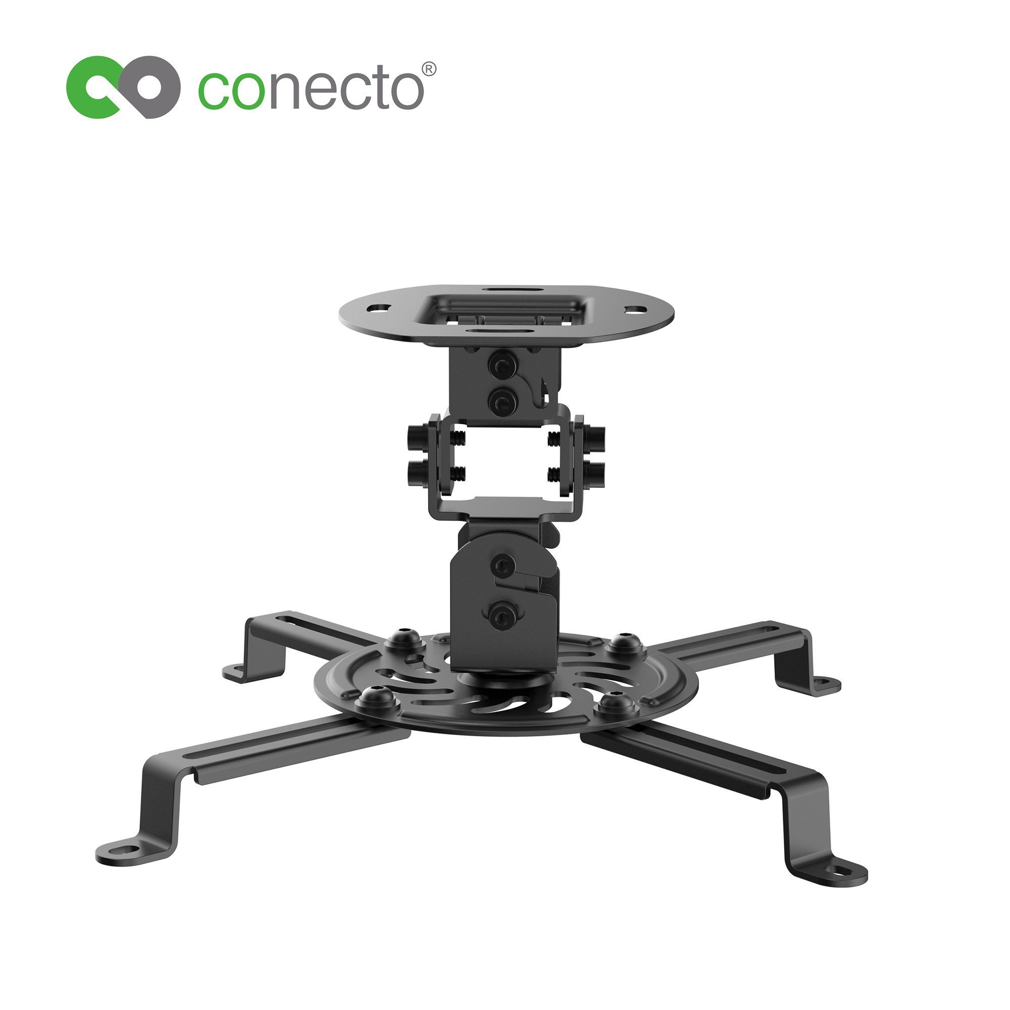 conecto Beamer-Deckenhalterung Universal Projektor- Beamer Deckenhalterung, (schwenkbar um 360°, neigbar)
