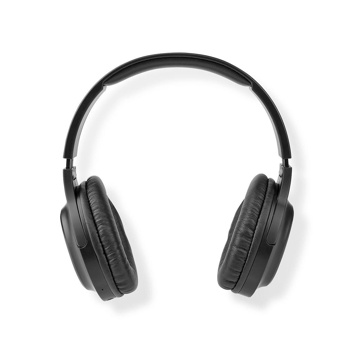 Nedis Kopfhörer Over Ear kabellos mit Mikrofon Bluetooth schwarz Bluetooth-Kopfhörer (Integrierte Steuerung und Mikrofon)