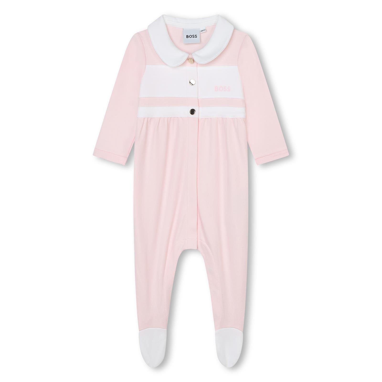 Boss Kidswear Strampler Boss Kidswear Rosa Baby-Strampler aus Bio-Baumwolle