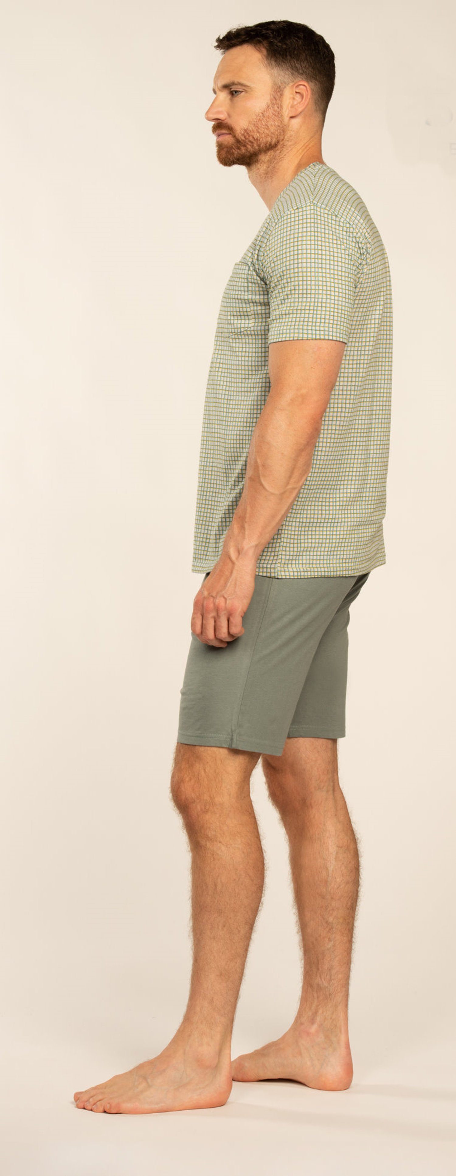 Eskimo Pyjama Herren Schlafanzug kurz (2 tlg) Modisches Design günstig online kaufen