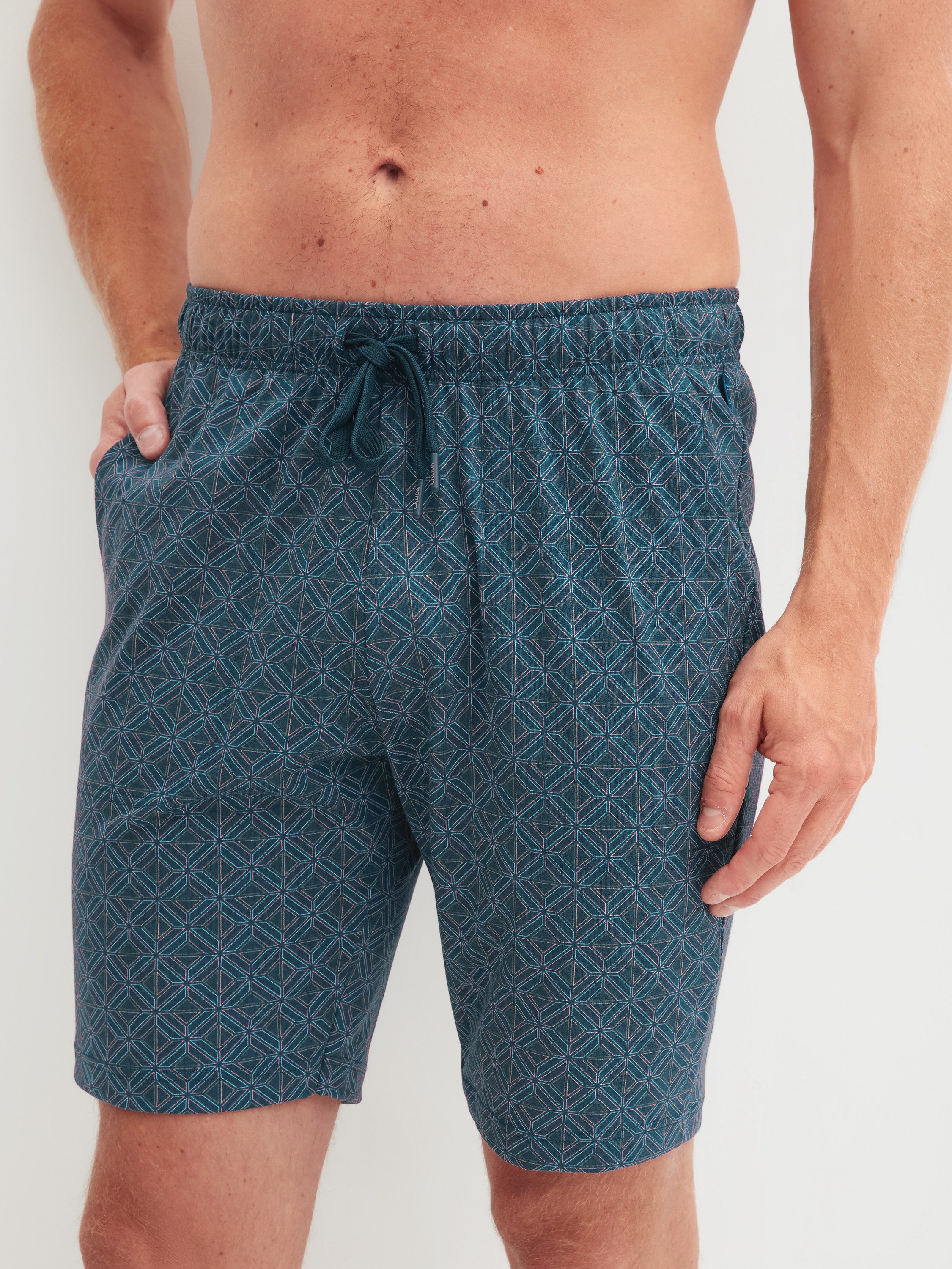 CALIDA Pyjamashorts RMX Sleep Leisure Herren (1-tlg) mit Seitentaschen, aus 100% Baumwolle