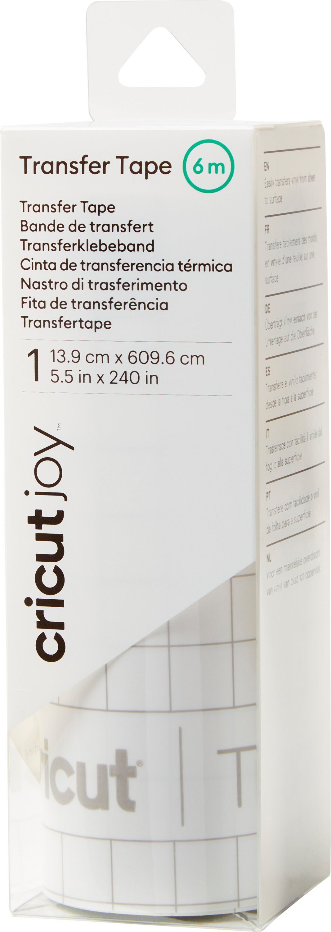 Cricut Dekorationsfolie Joy Übertragungsfolie Transfer Tape StandardGrip, 121,9 cm x 13,9 cm