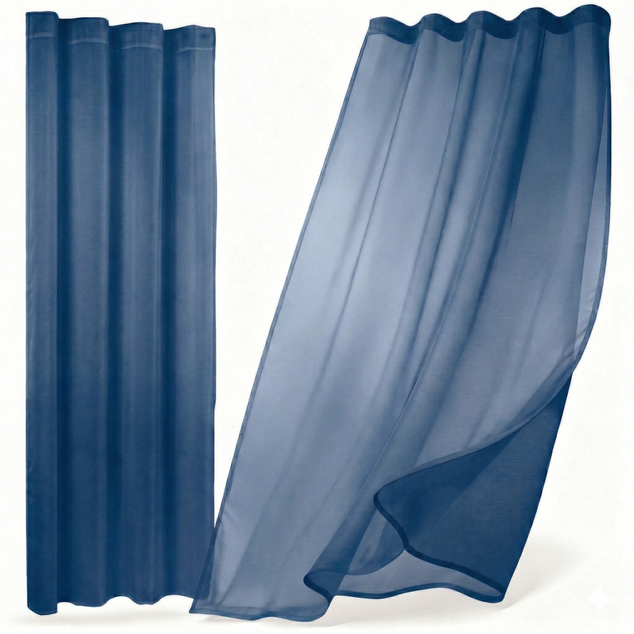 Beautex Gardine transparent Dolly, wählbar mit Kräusel- und Ösen- Aufhängung (2 St), Kräuselband, transparent