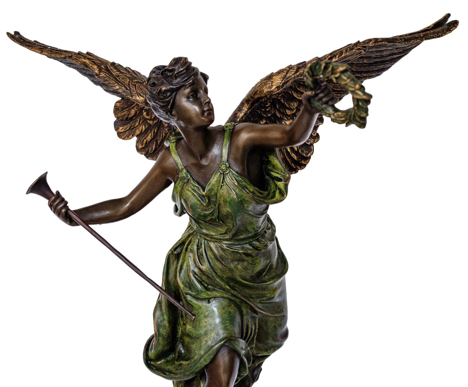 Aubaho Skulptur Bronzeskulptur Victory Victoria Berlin Bronze Antik-Stil Statue Sieges