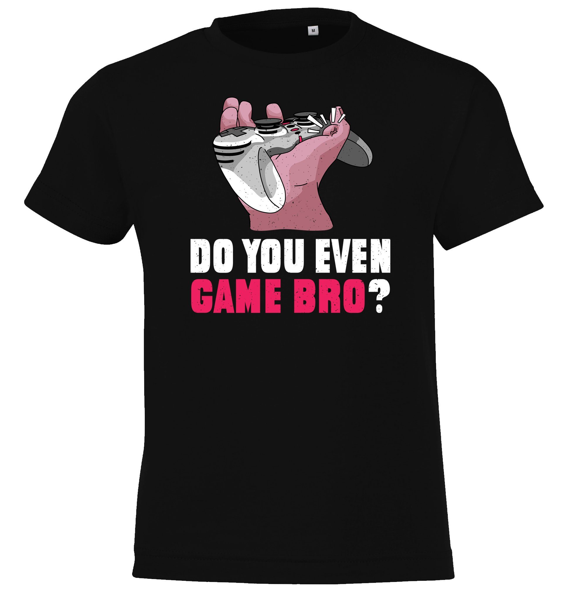 Youth Designz T-Shirt "Do You Even Game Bro?" Kinder Shirt mit lustigem Gamer Frontprint Schwarz