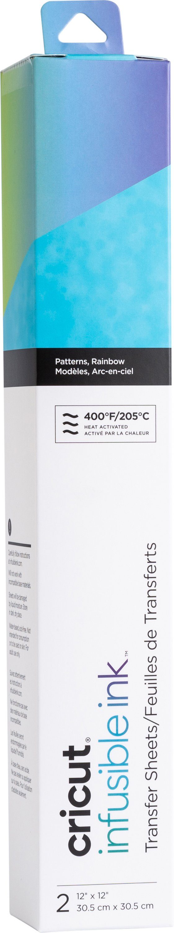 Cricut Dekorationsfolie Motiv Transferbogen Infusible Ink, 30,5 cm x 30,5 cm 2 Stück