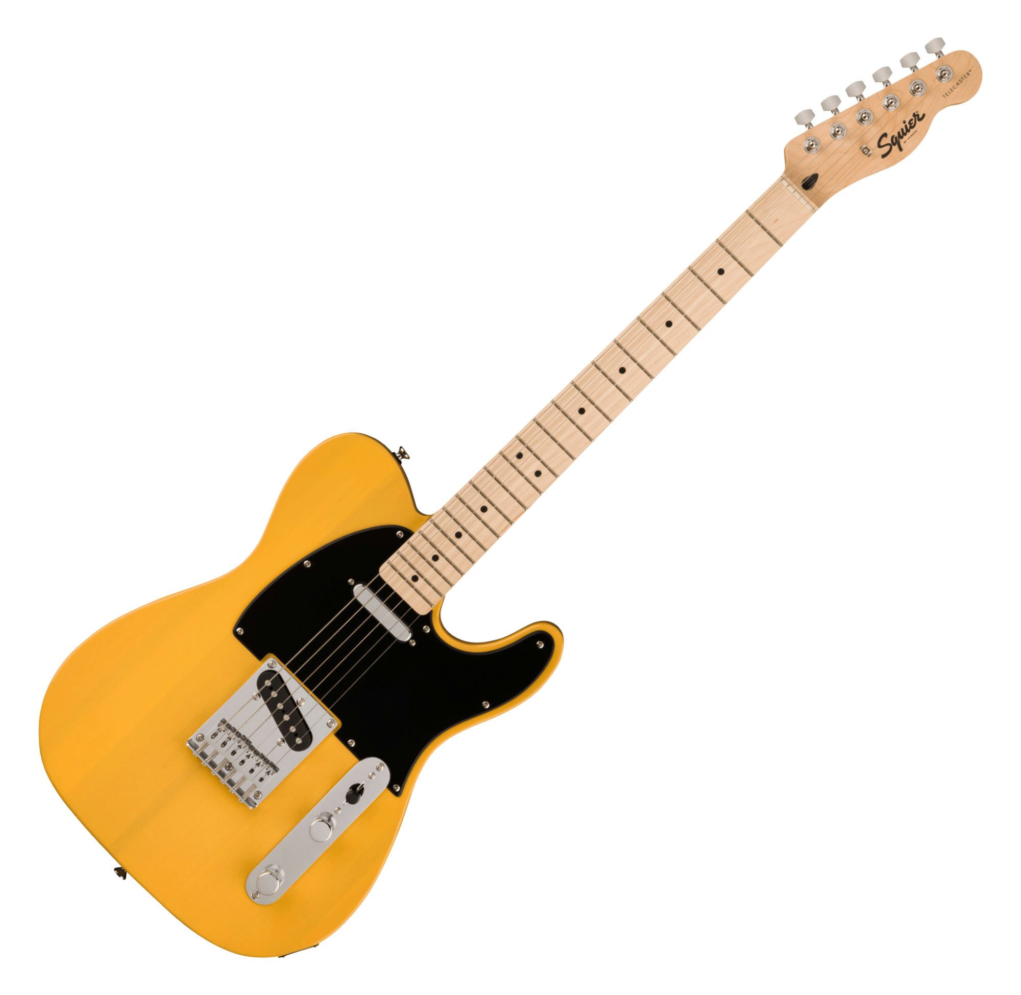 Squier E-Gitarre Sonic Telecaster Butterscotch Blonde, Telecaster, Ahorn-Griffbrett