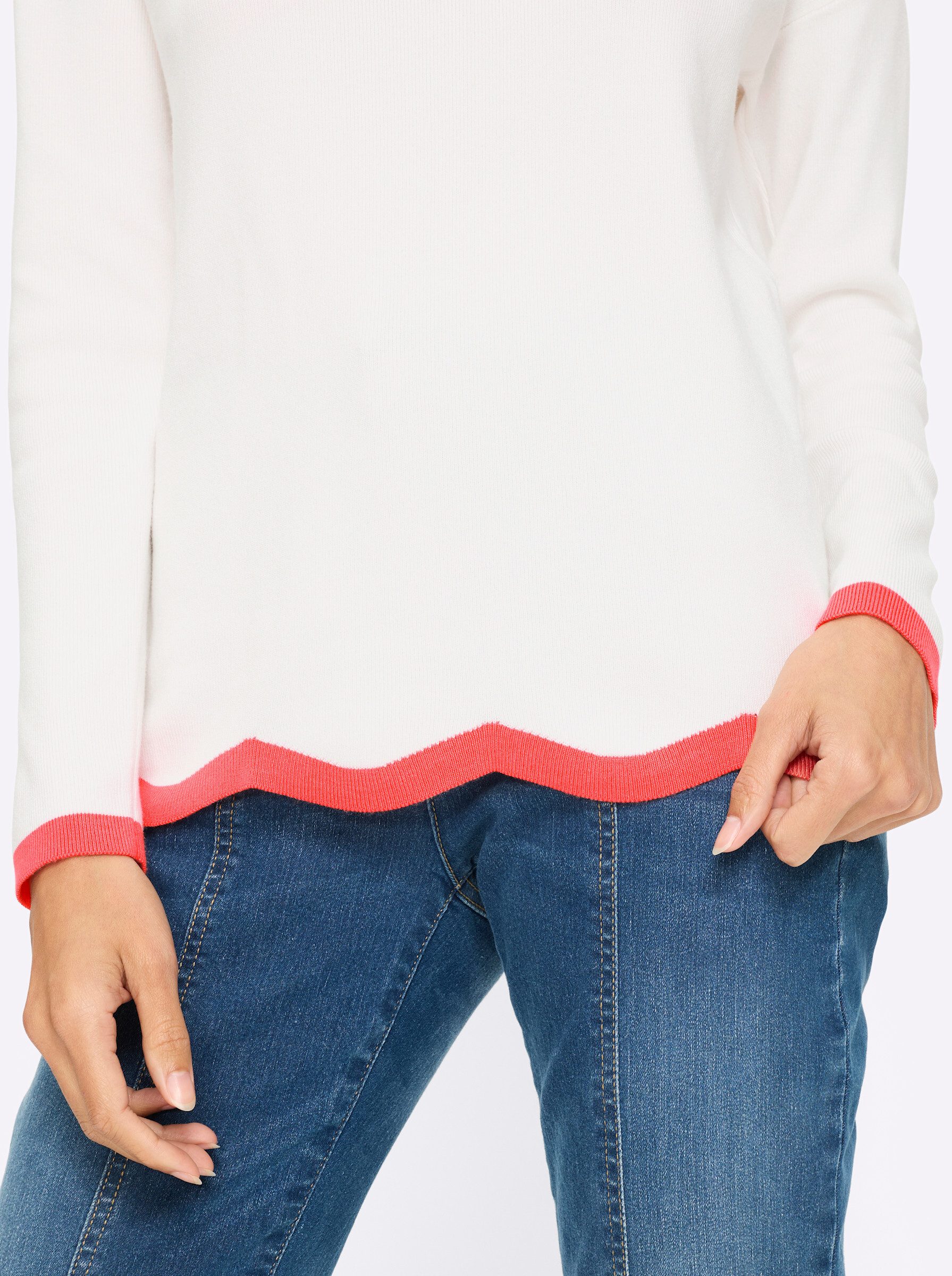 heine Strickpullover Feinstrickpullover .