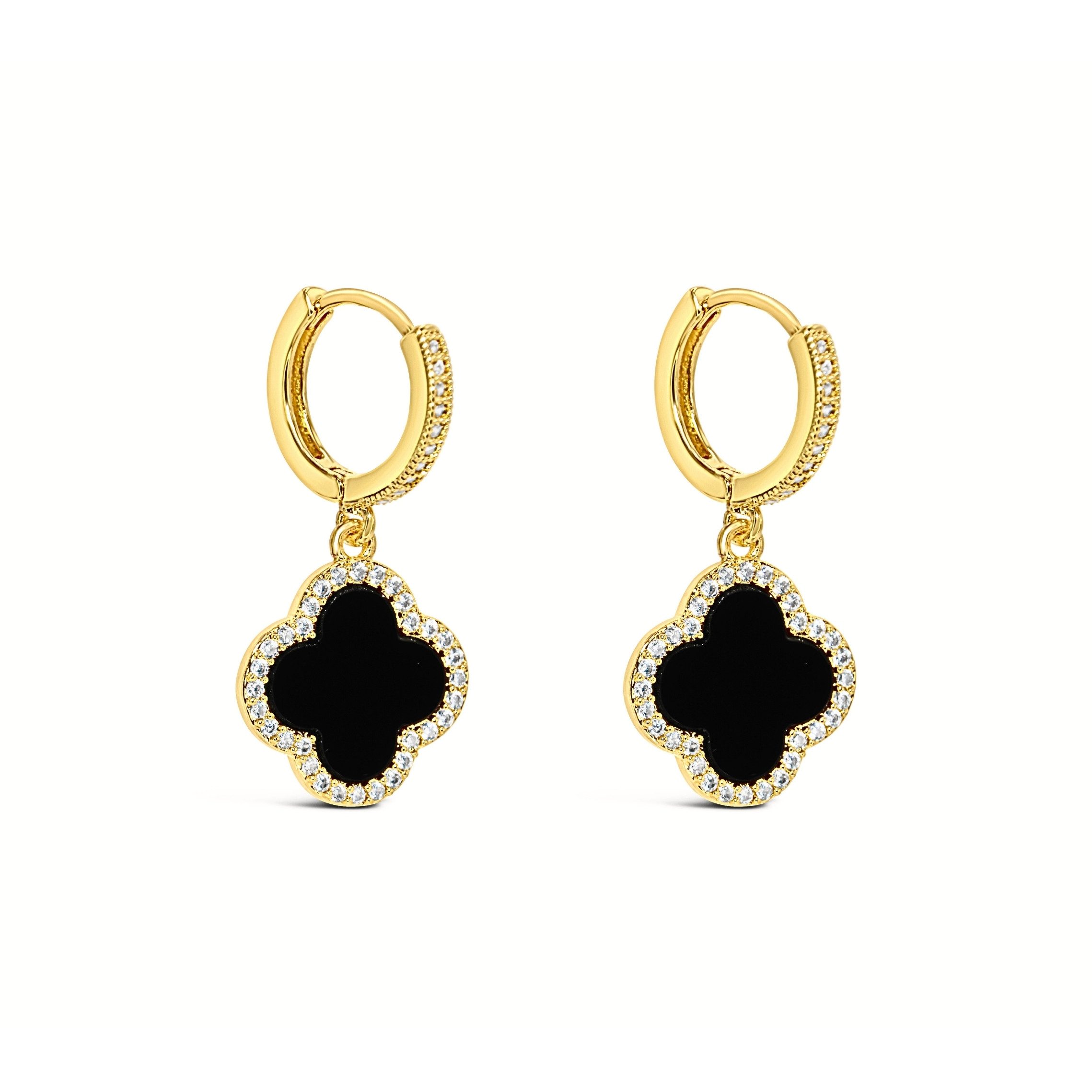 Ars-Argenti Paar Ohrhänger Sexy Kleeblatt Ohrhänger Ohrringe "Lucky Luxe "-925 Sterling-Silber