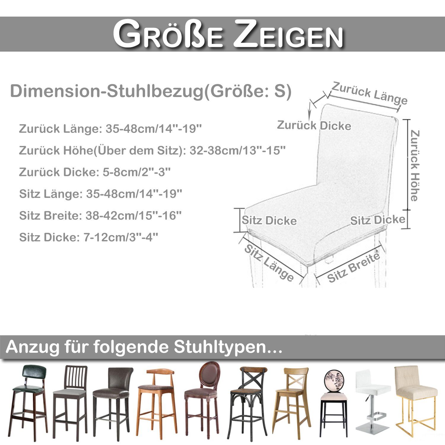 Dunkelgrau Esszimmer Spandex, Restaurant, Pub Cafe Stuhlhusse Stretch, Theke für Sunicol Jacquard,