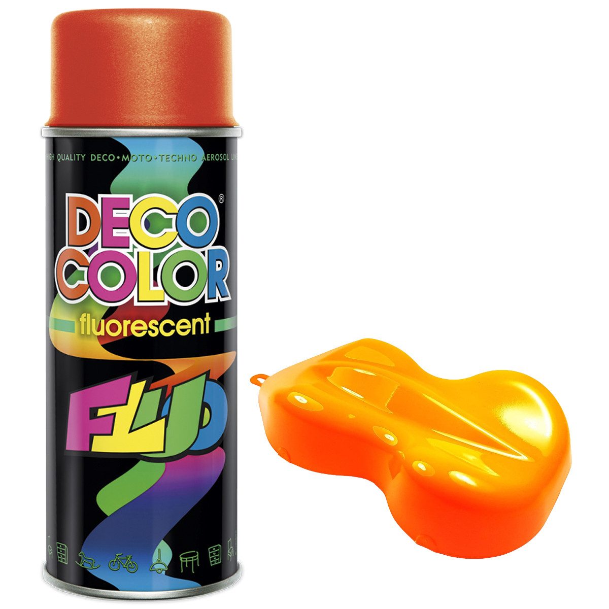 DECO COLOR Sprühlack Neon Lackspray 400ml Farbe frei wählbar