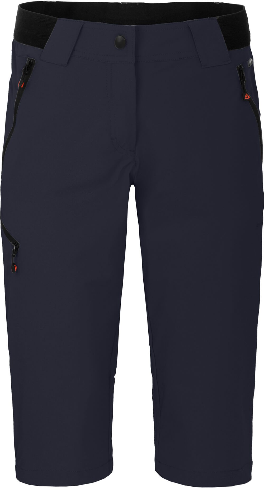 Bergson Outdoorhose VIDAA COMFORT Capri Damen 3/4 Wanderhose, leicht, strapazierfähig, Normalgrößen, Nacht bl
