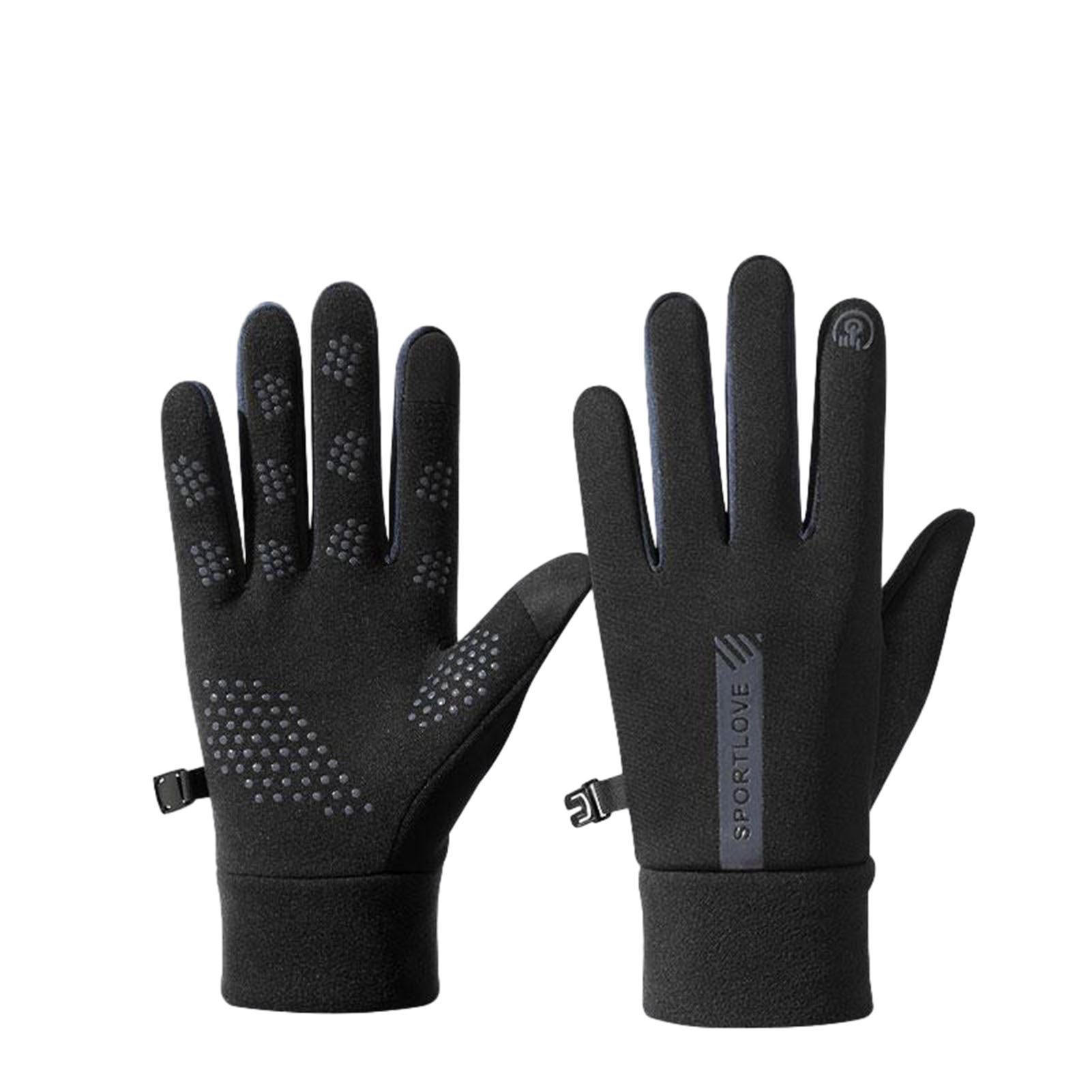 Blusmart Fahrradhandschuhe Touchscreen-Wärmehandschuhe black and gray