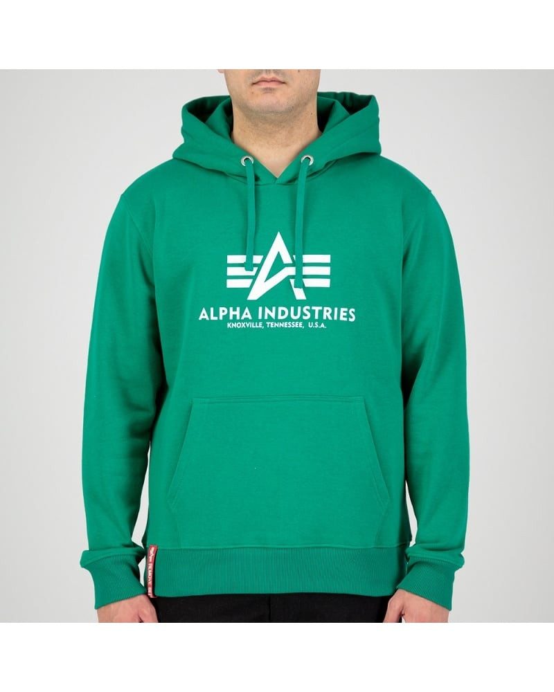 Alpha Industries Kapuzenpullover (Hoodie) Basic grün Herren günstig online kaufen