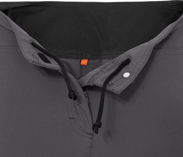 Bergson Outdoorhose AALBORG Vario Bermuda Damen Wandershorts, recycelt, elastisch, sportlich, Normalgrößen, grau