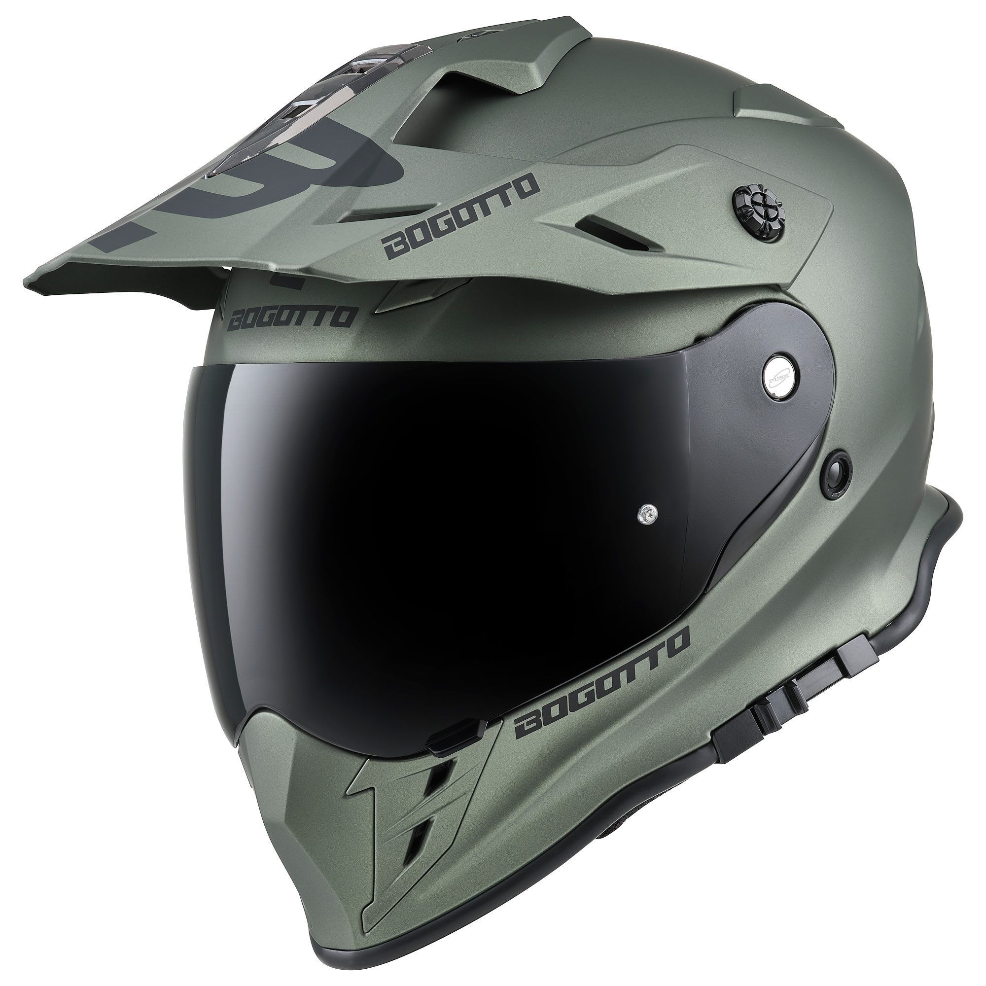 Bogotto Motocrosshelm H331 Enduro Helm, Integriertes Sonnenvisier