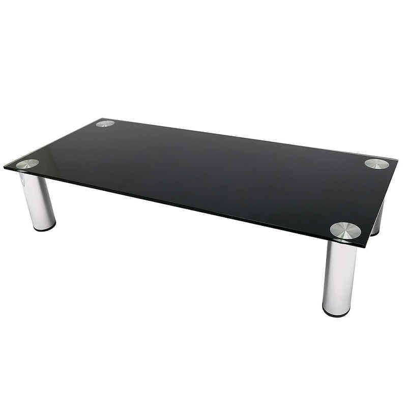 Feel2Home TV-Rack Monitorerhöhung Schreibtischaufsatz Ständer schwarz/weiß vers. Größen, Robust und stabil
