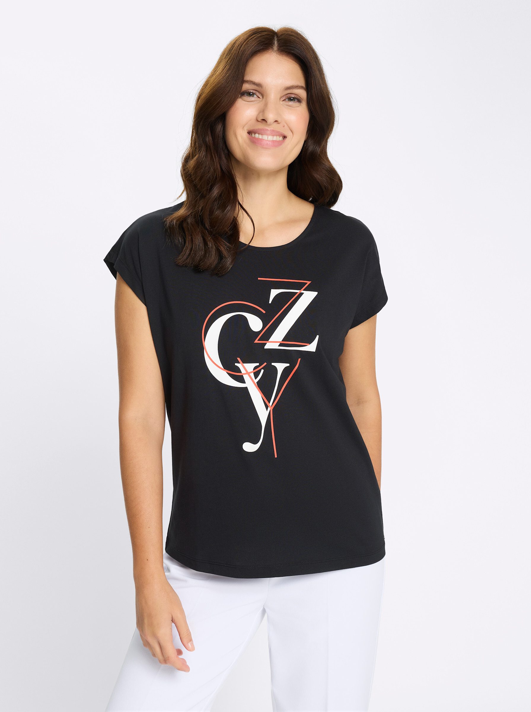 Sieh an! T-Shirt Kurzarm-Shirt Extra kurz