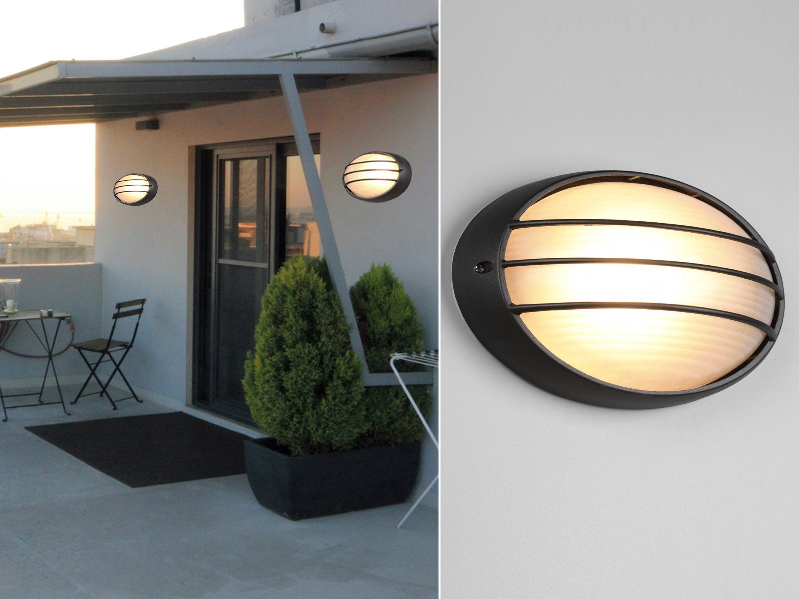 TRIO Leuchten Außen-Wandleuchte, ohne Leuchtmittel, Gitterlampe günstig online kaufen