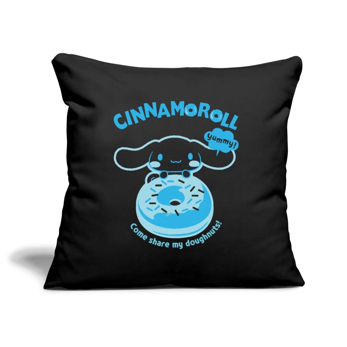 Spreadshirt Kissenbezug Cinnamoroll Mit Donut Yummy Doughnuts Kissenbezug 45x45 cm