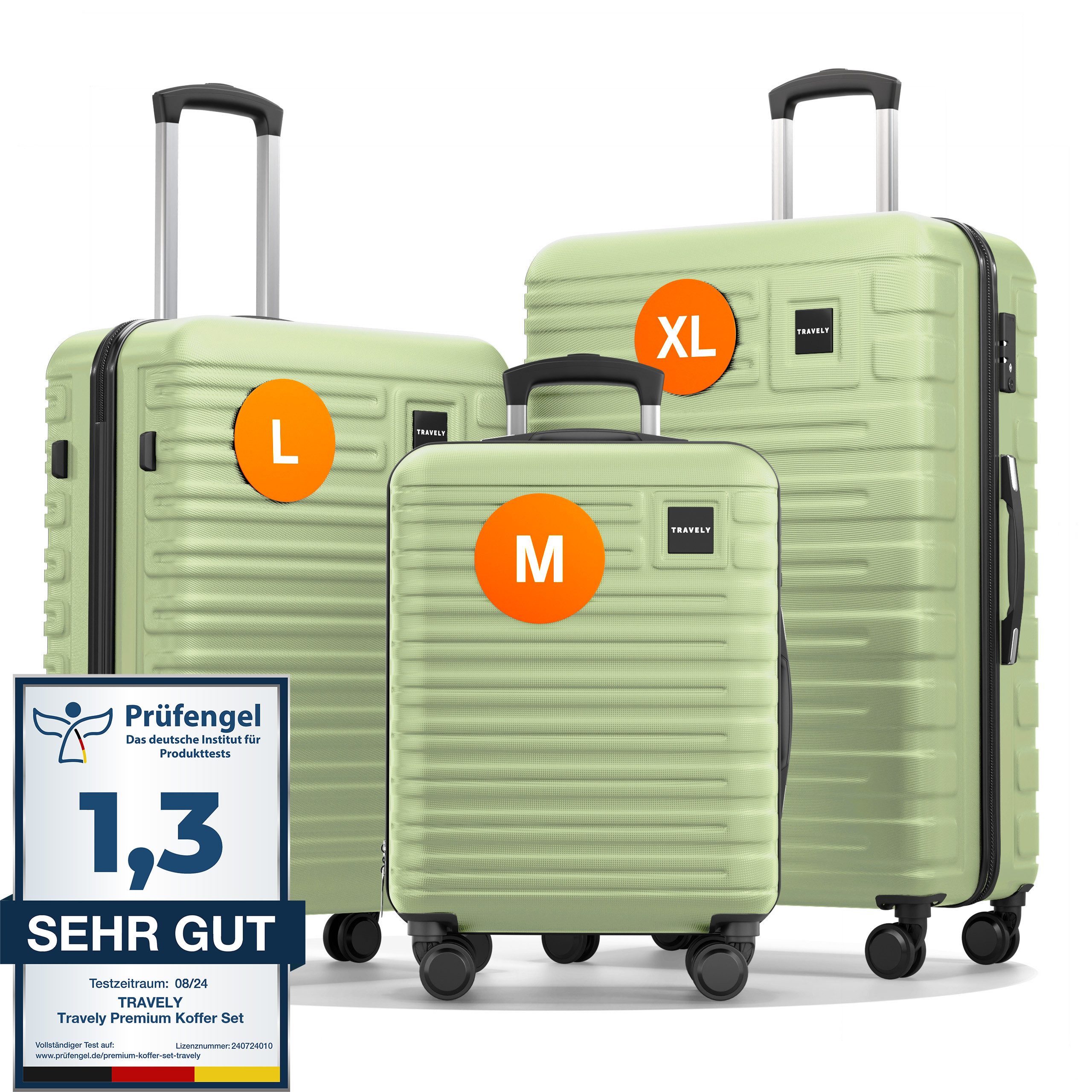 Travely Handgepäck-Trolley Polycarbonat Koffer - Reisekoffer, günstig online kaufen