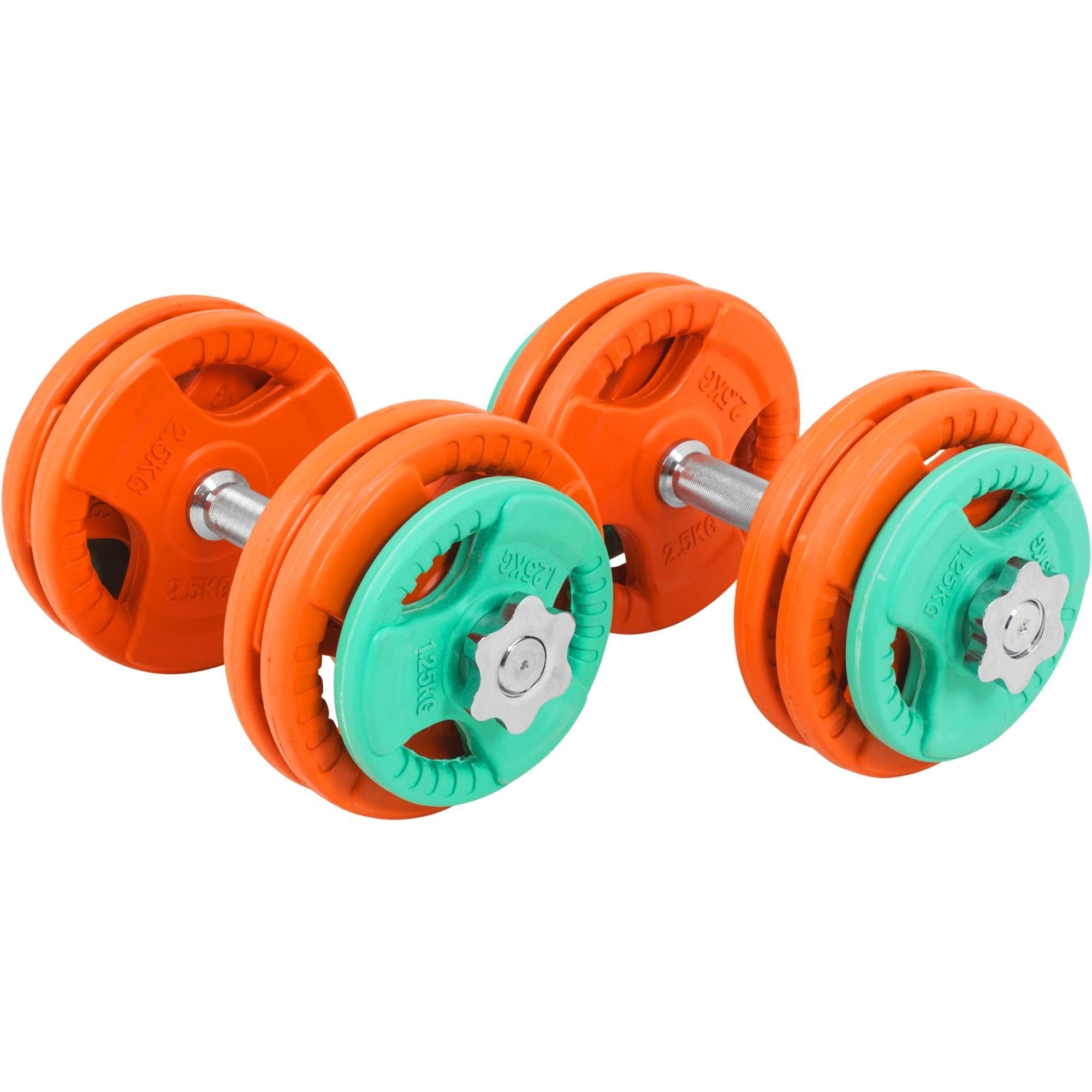 Kurzhantel Kurzhantelset Gummi Gripper 30 kg