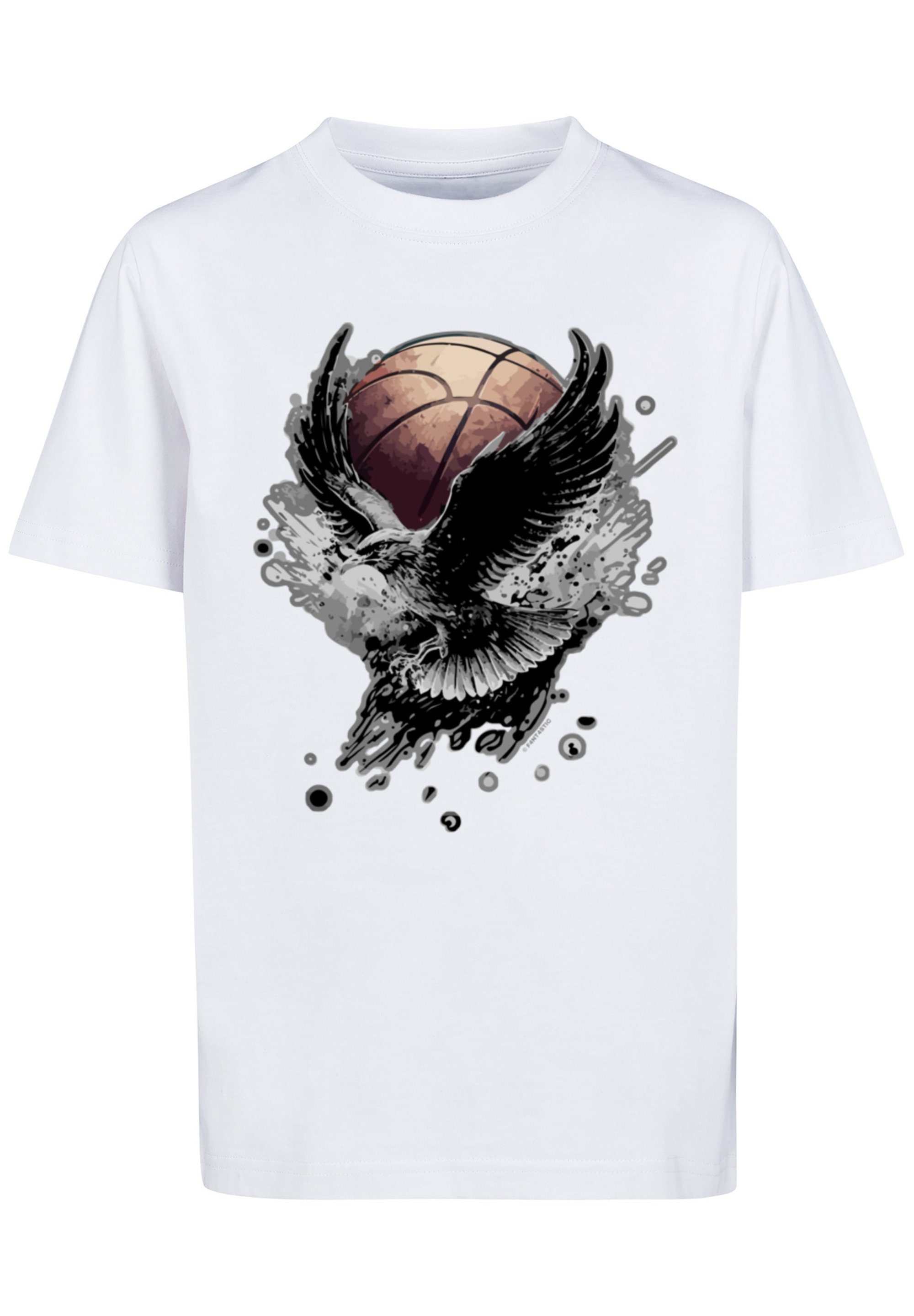 F4NT4STIC mit Tragekomfort Basketball Keine weicher Sehr hohem Angabe, Baumwollstoff T-Shirt Adler