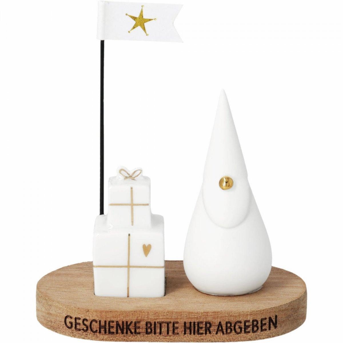 Räder Dekofigur Design Mini-Dekofigur Weihnachtsgruß Geschenke Bitte Hier Abgeben