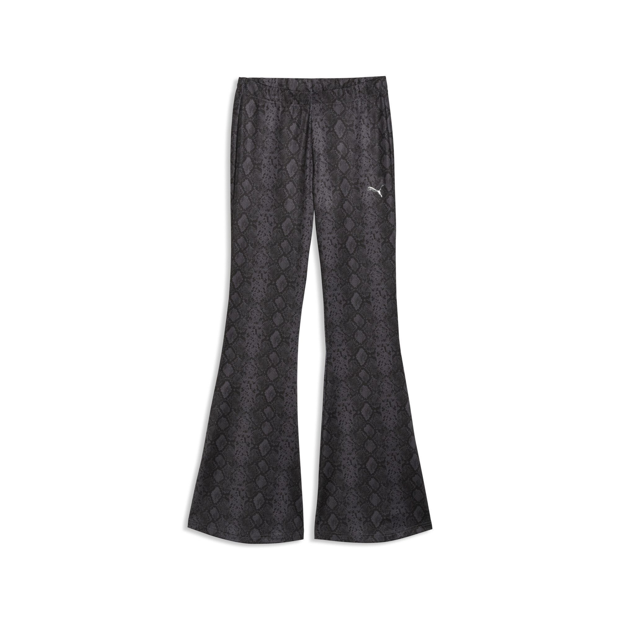 PUMA Sporthose Snake Pack Slim Ausgestellte Hose mit Schlangenprint Damen