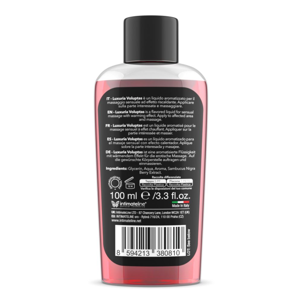 INTIMATELINE Gleit- und Massagegel Gleitmittel Massage Oral Kirsche Gel Wasserbasis Wärmend, Packung, 1-tlg., Latexkompatibel, Wärmende Wirkung, Essbares Massagegel