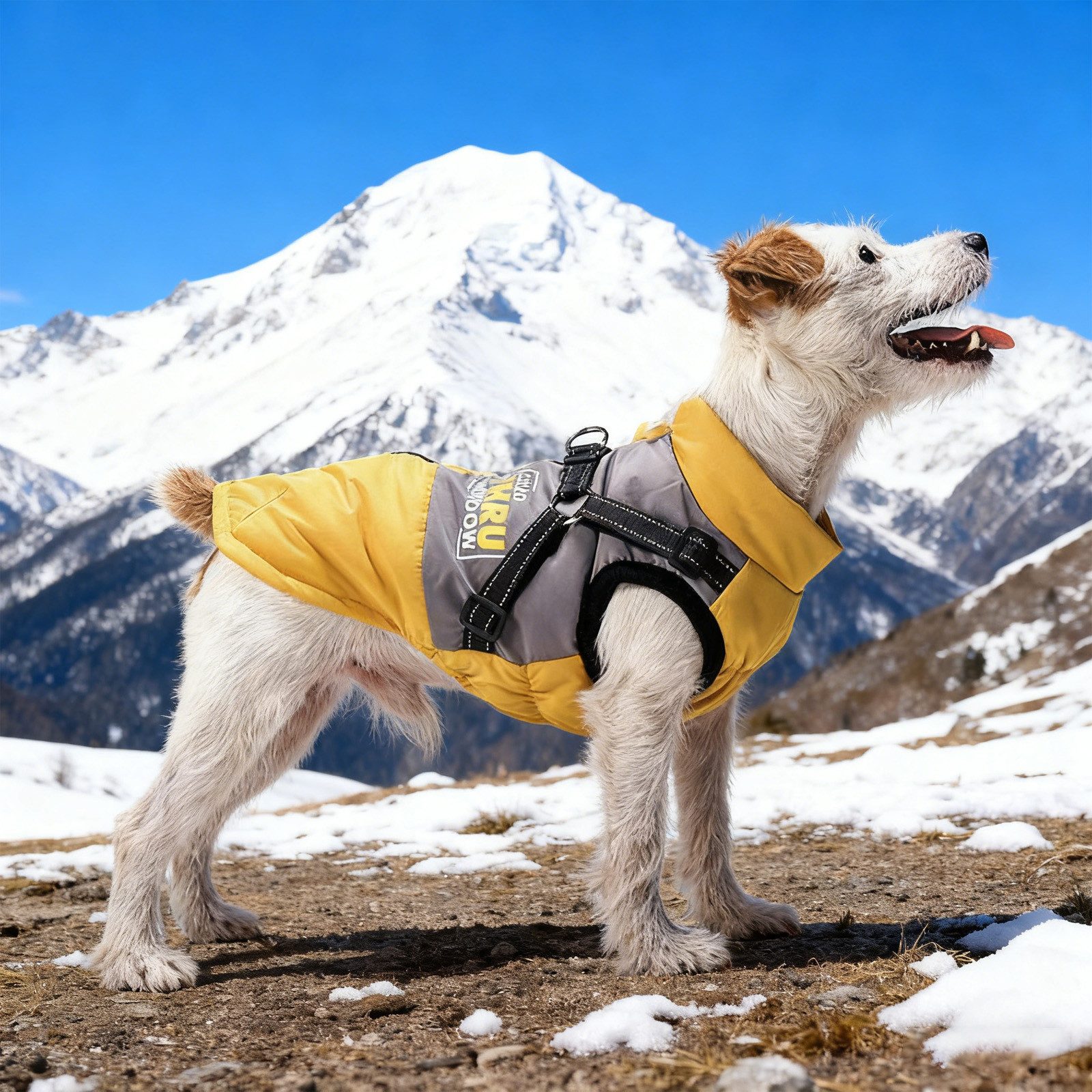 REDOM Hundemantel Wintermantel für Hunde Hundejacke mit Reflektoren, Dreilagige Isolierung mit winddichtem Außenstoff weichem Fleece-Futter