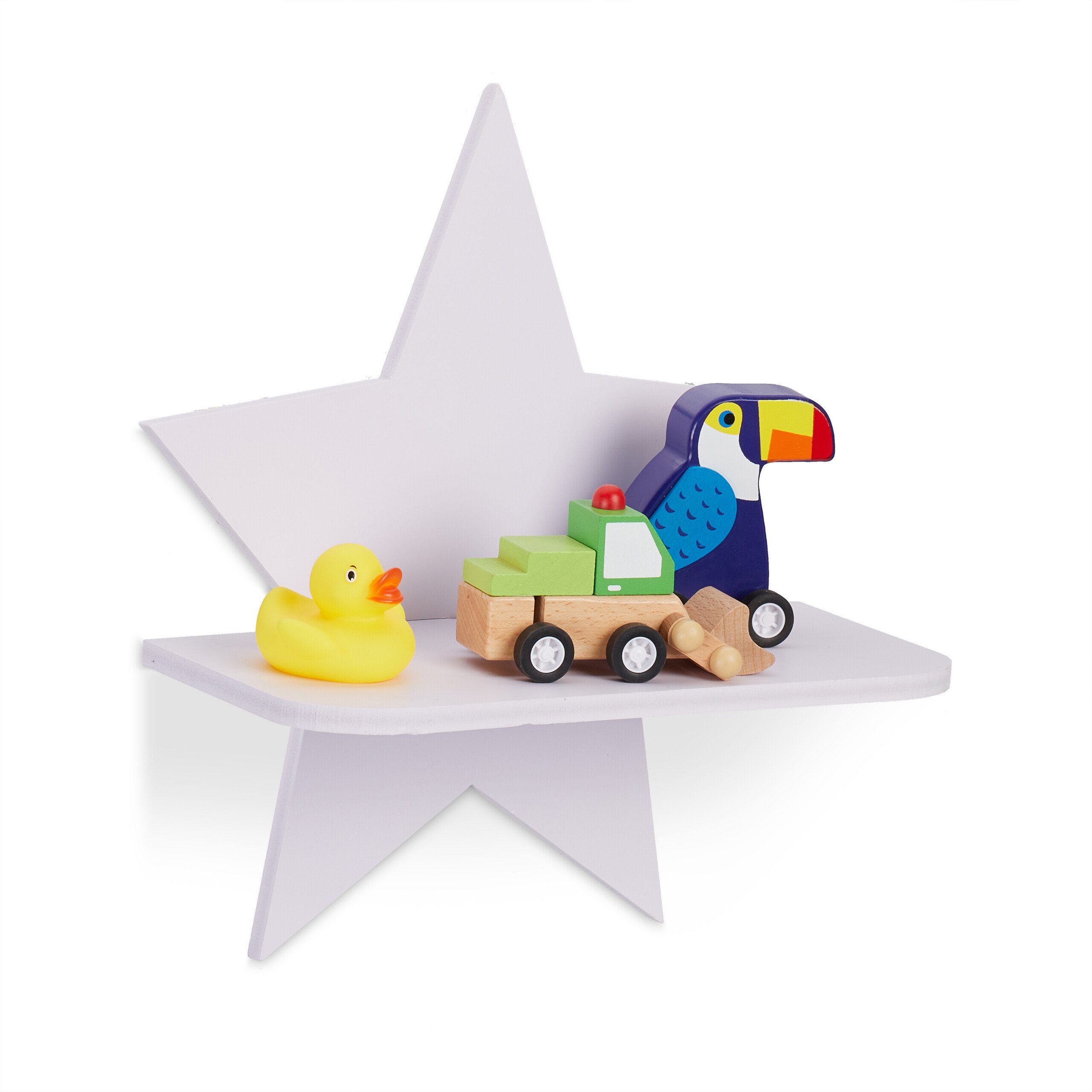 relaxdays Wandregal Stern Kinderzimm günstig online kaufen