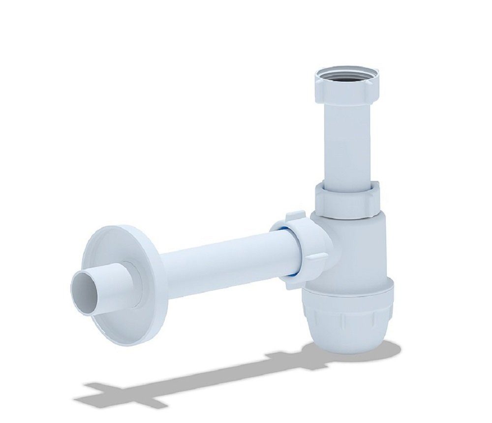 Planetmöbel Ablaufgarnitur Siphon aus Kunststoff Weiß günstig online kaufen