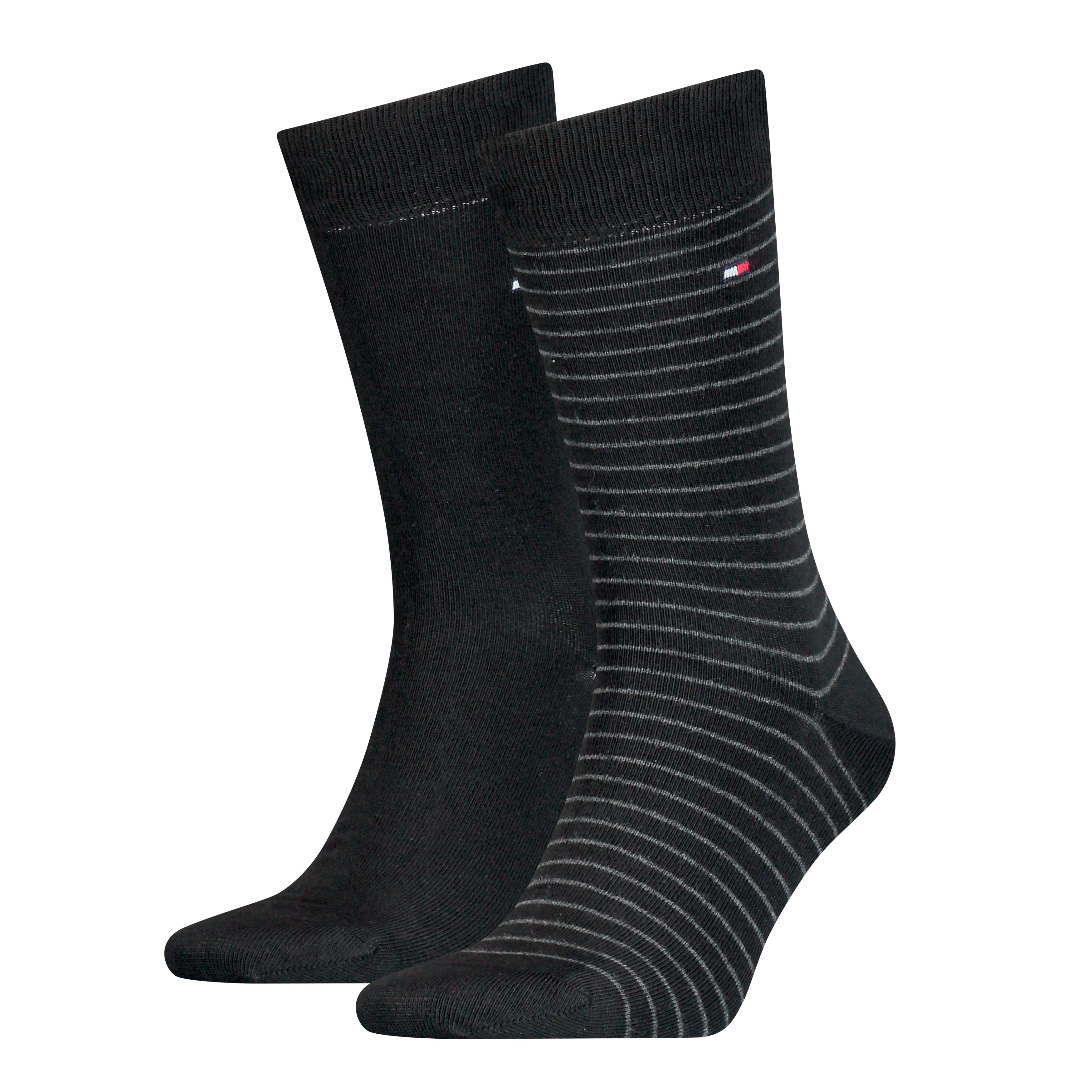 Tommy Hilfiger Socken TH MEN SMALL STRIPE SOCK 2P (2-Paar, 2 Paar) Tommy Hilfiger-Branding