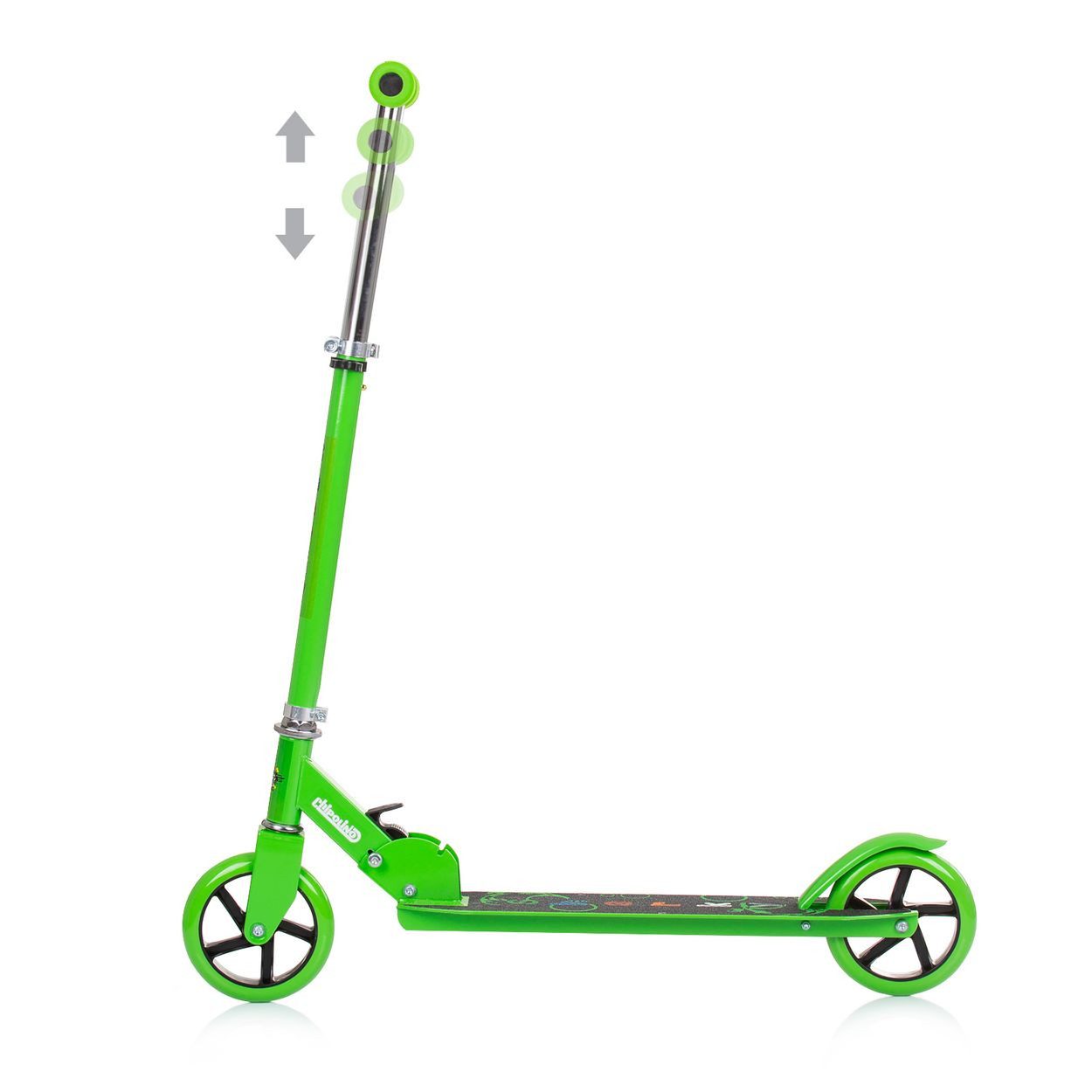 Chipolino Cityroller Kinderroller Sharky klappbar, PU Räder ABEC-7 Lager Bremse verstellbar